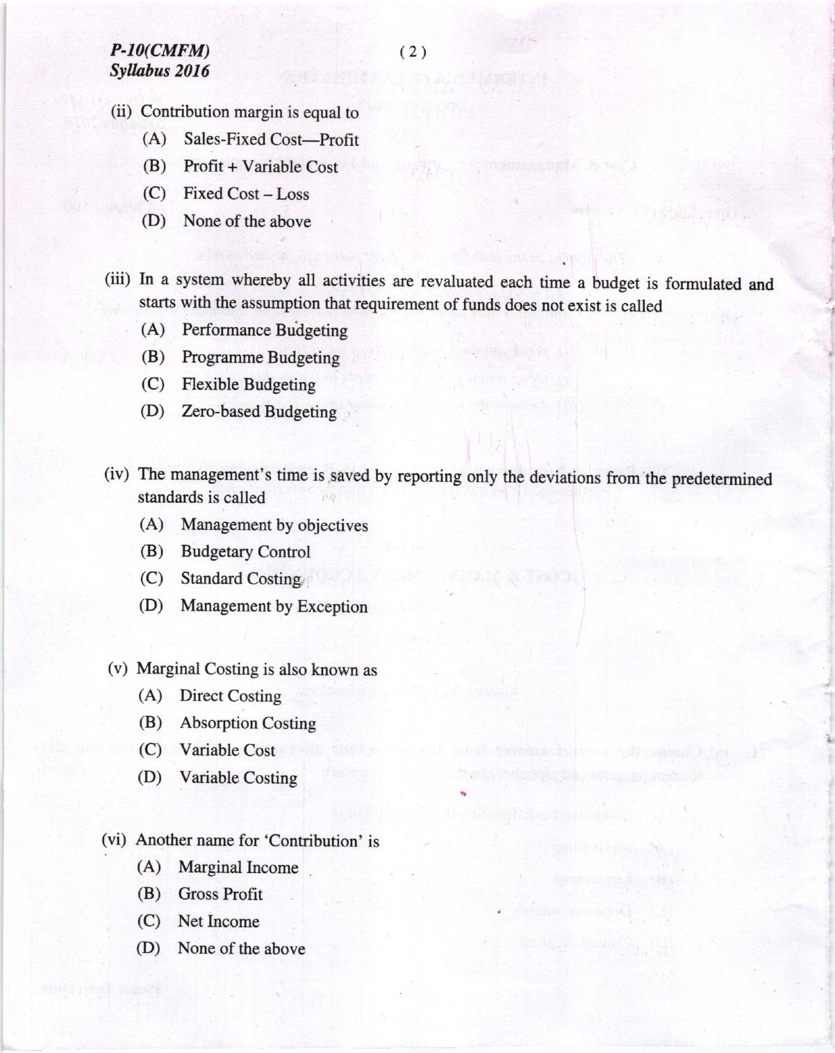 ICMAI Dec 2018 Tax Laws and International Taxation Question Paper (Final) - Page 2