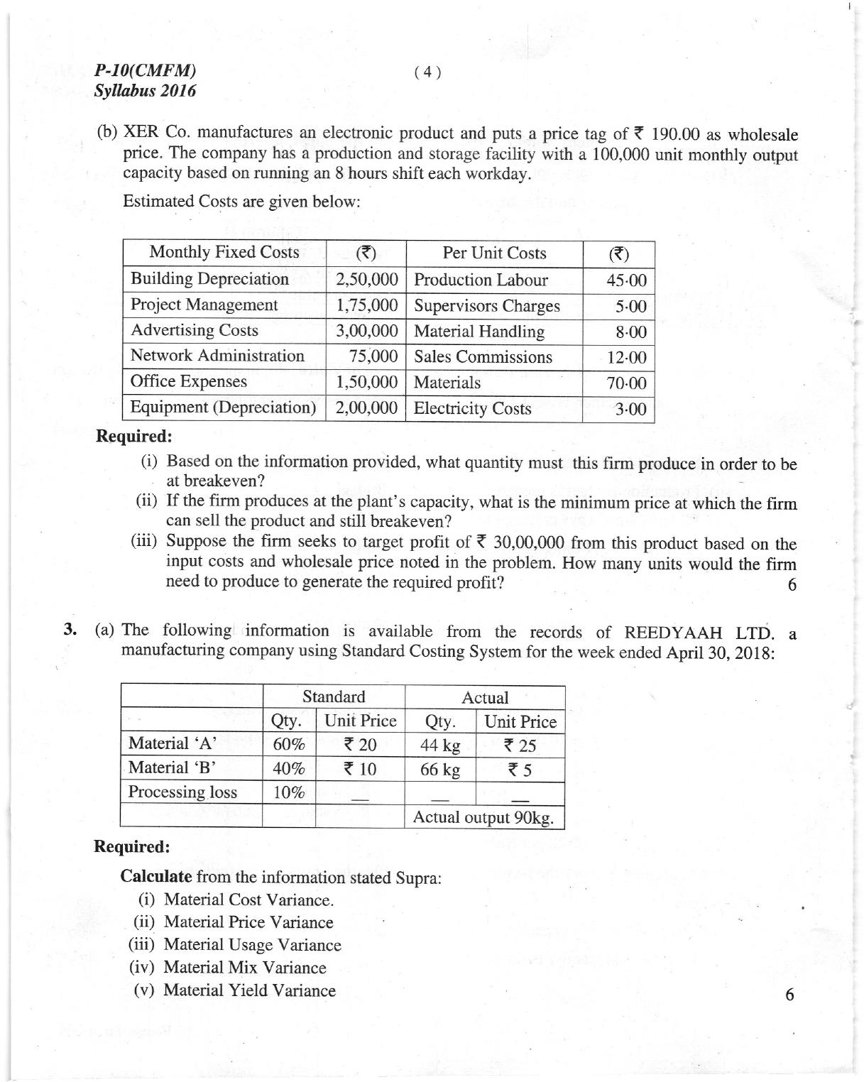 ICMAI Dec 2018 Tax Laws and International Taxation Question Paper (Final) - Page 4