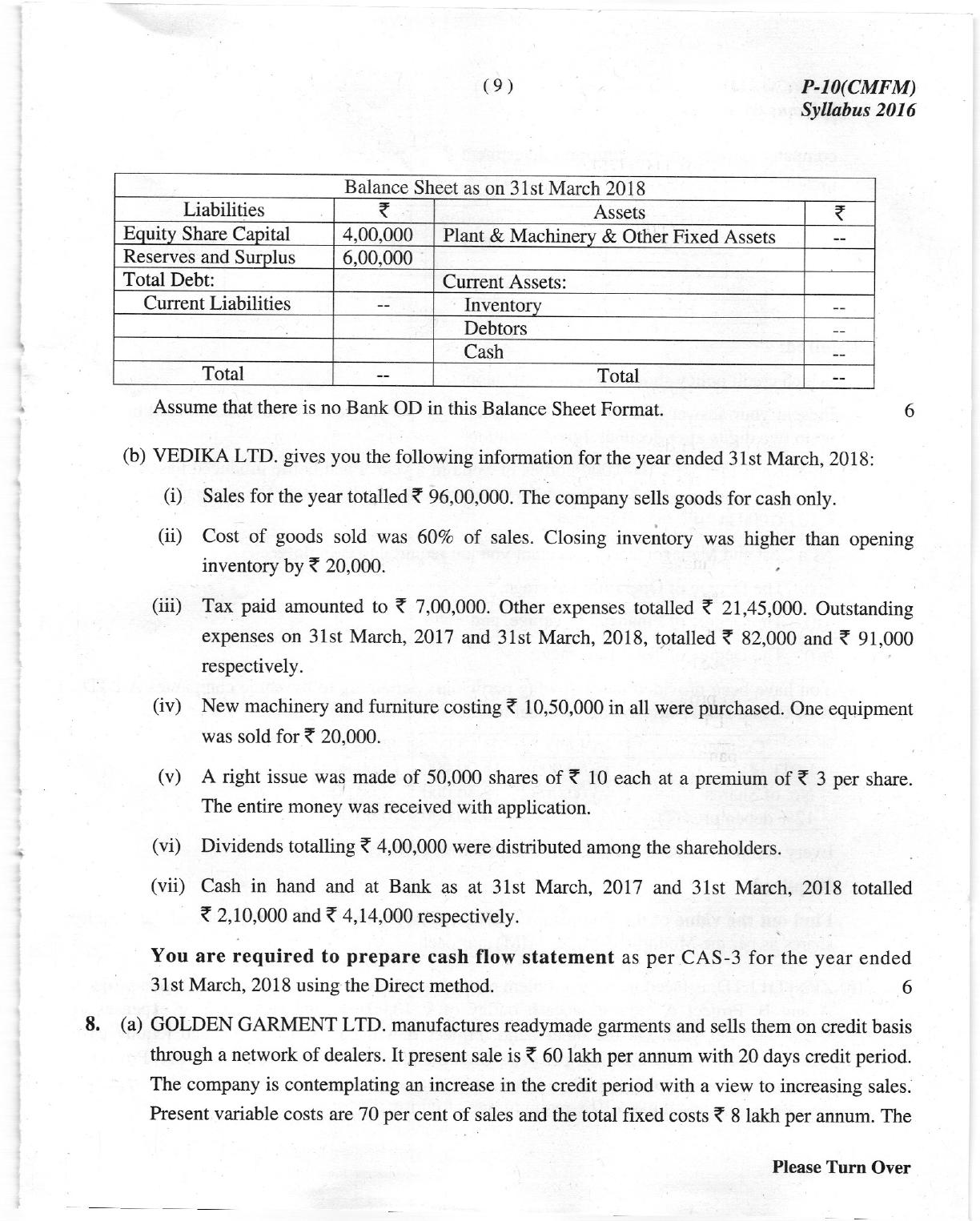 ICMAI Dec 2018 Tax Laws and International Taxation Question Paper (Final) - Page 9