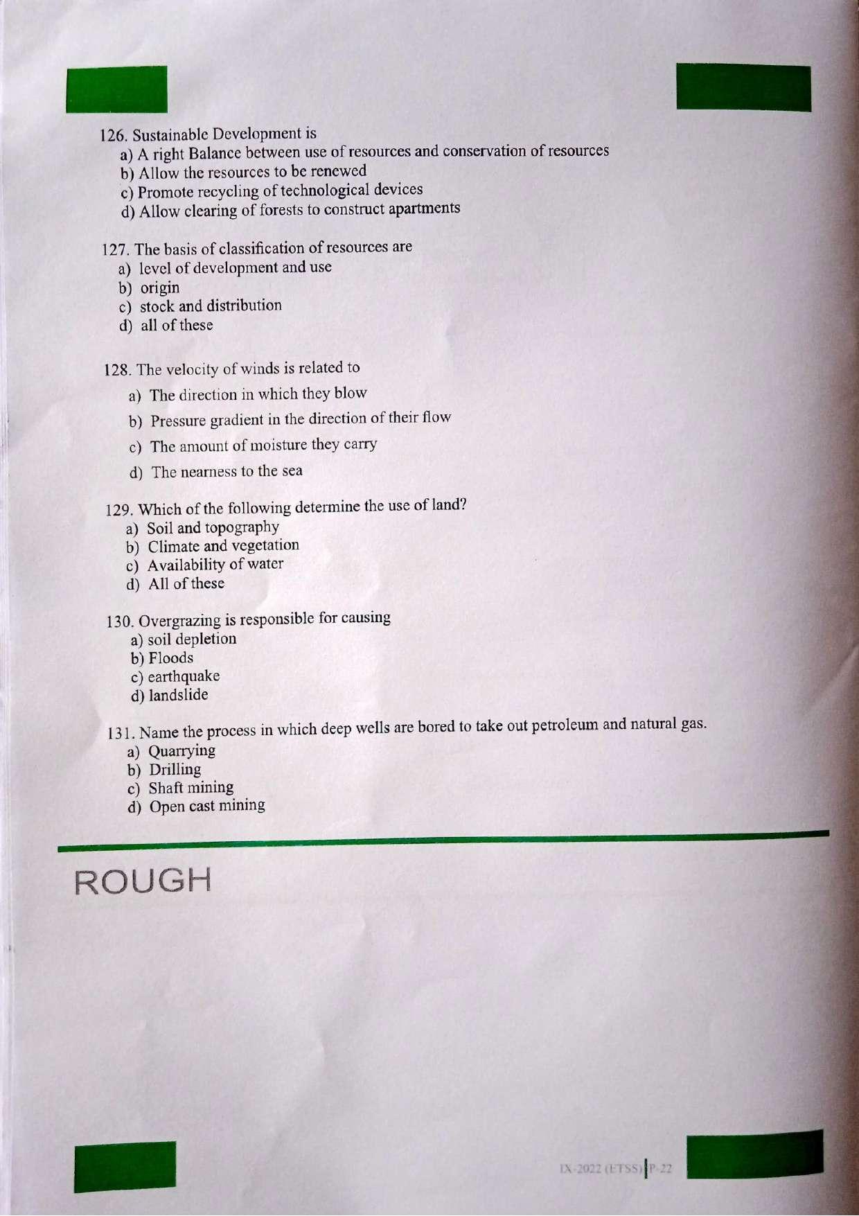 JKSSEE 2022 Class 9 Question Paper - Page 22