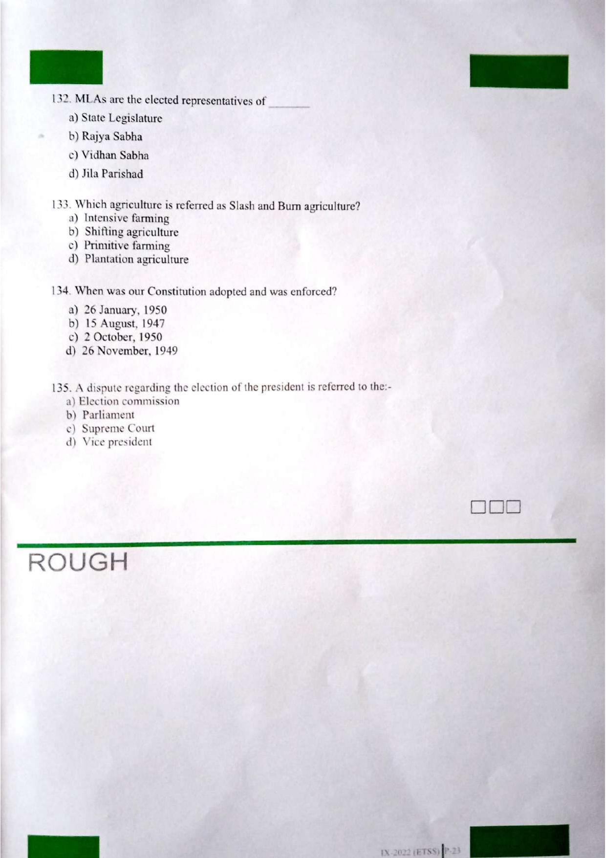 JKSSEE 2022 Class 9 Question Paper - Page 23