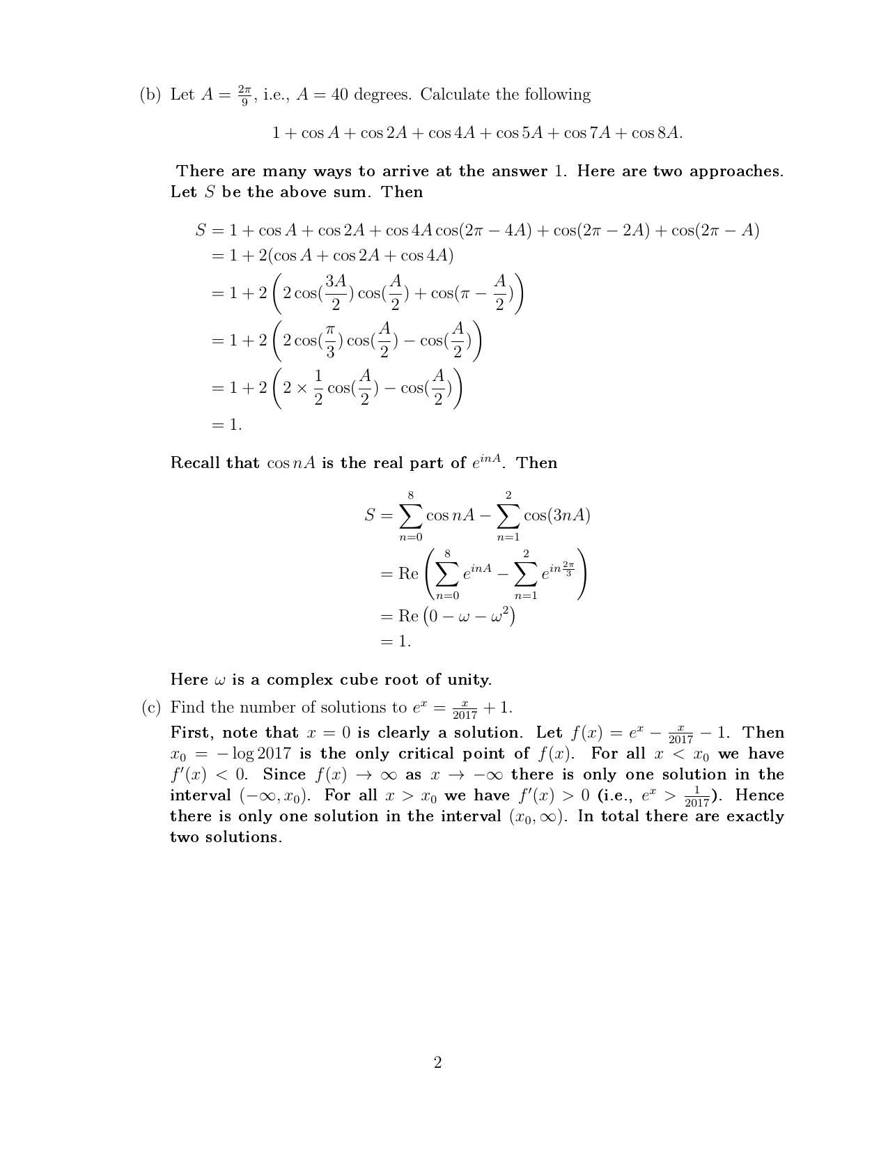 CMI Entrance Exam 2017 Solutions B.Sc (Hons.) Mathematics and Computer Science - Page 6