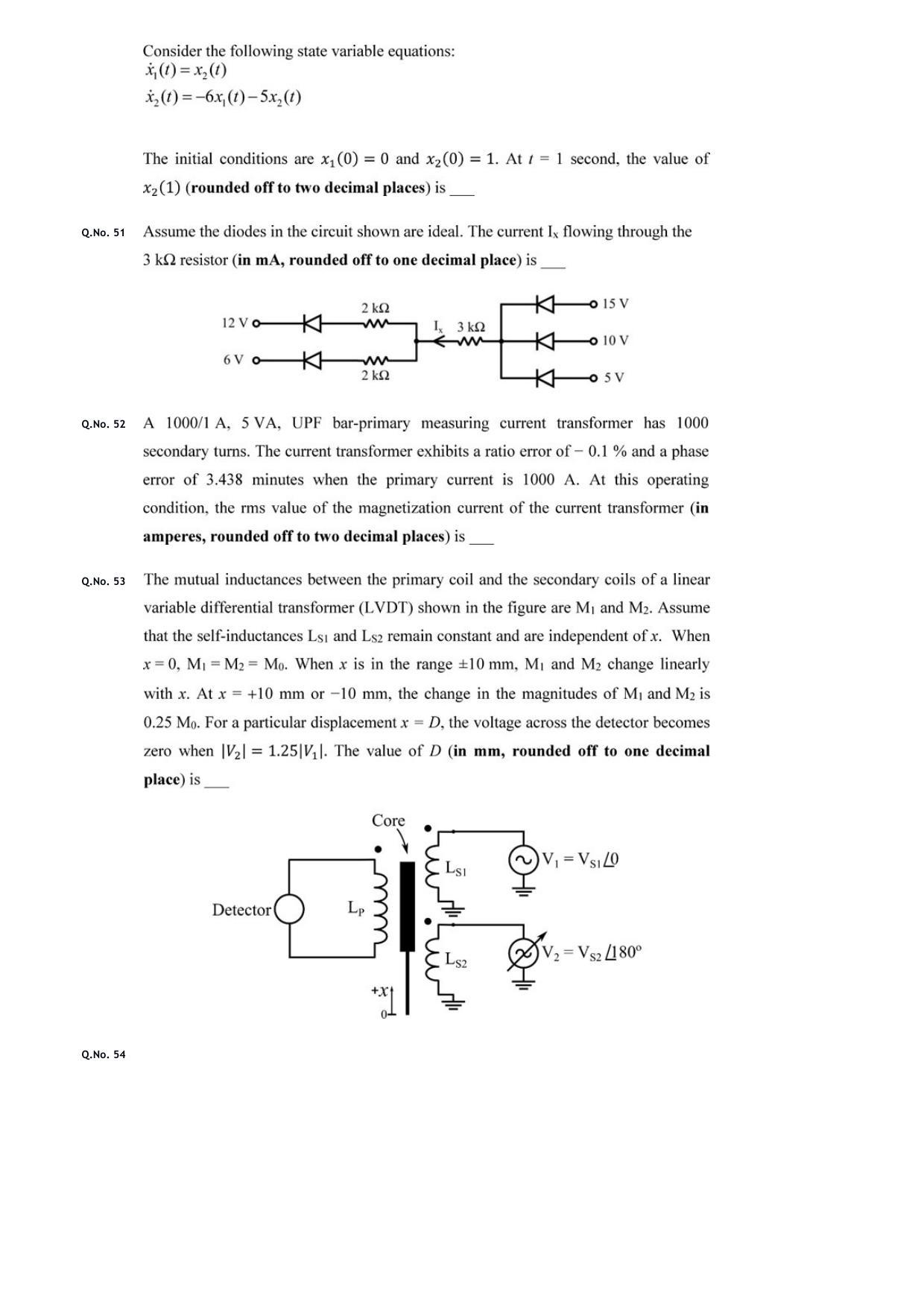 GATE 2020 Instrumentation Engineering (IN) Question Paper - Page 13