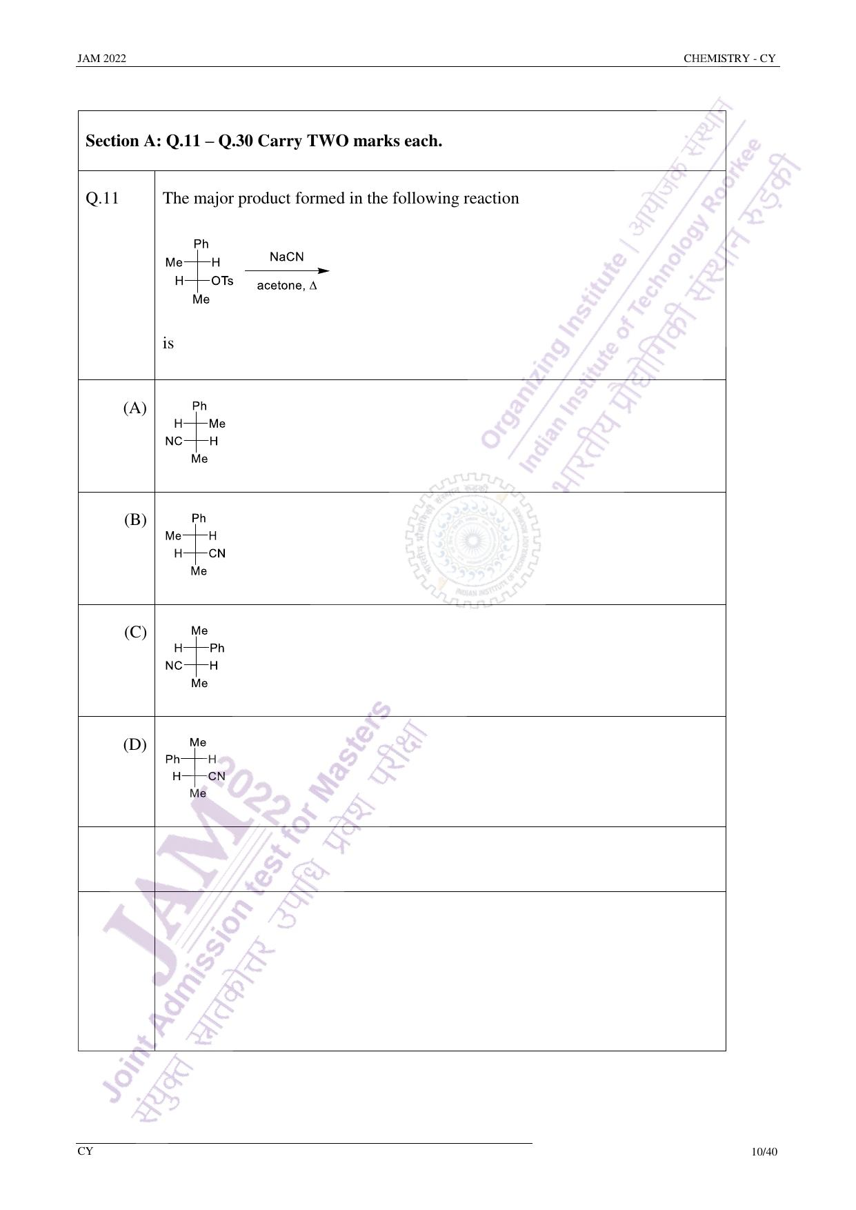 JAM 2022: CY Question Paper - Page 9