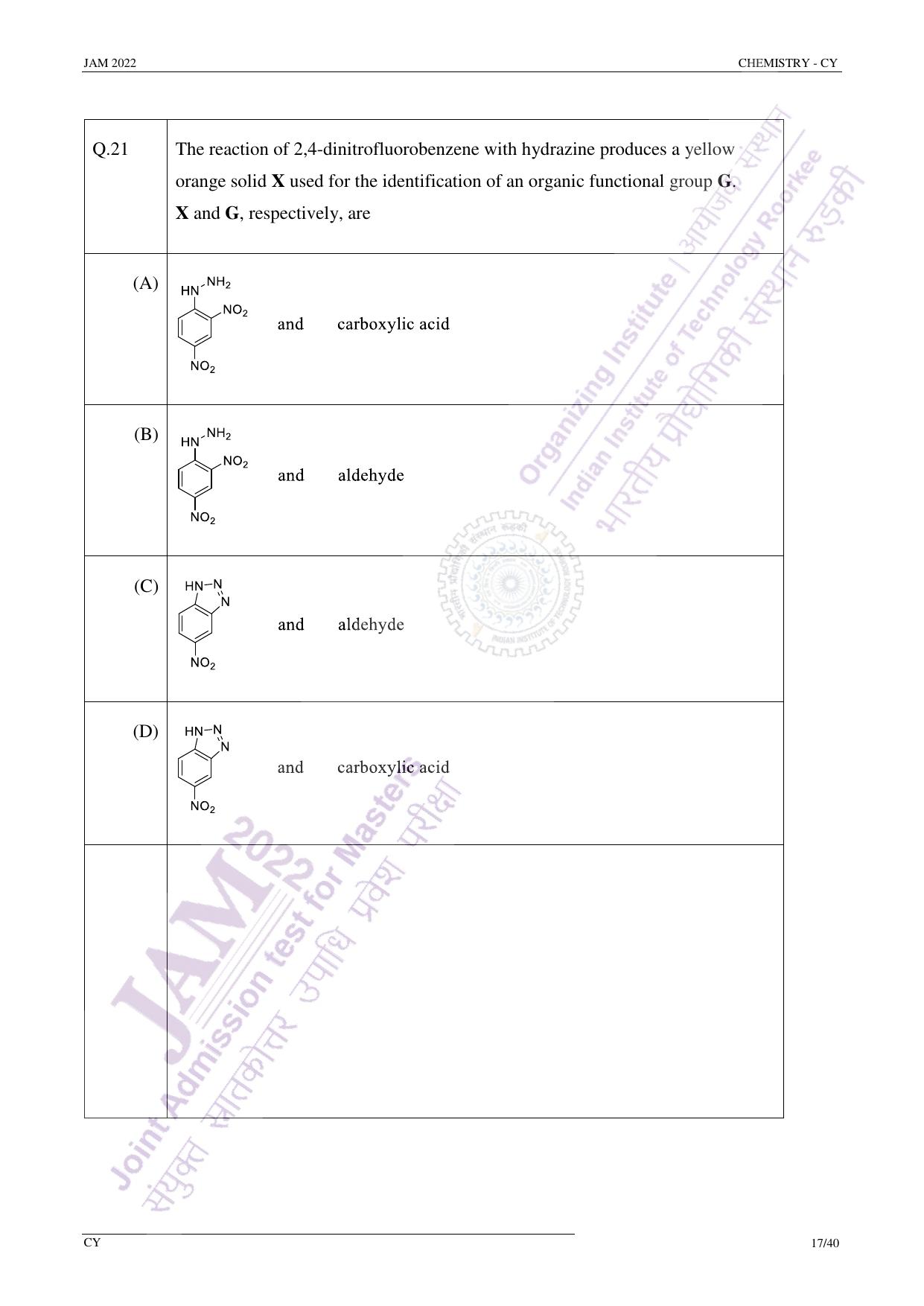 JAM 2022: CY Question Paper - Page 16