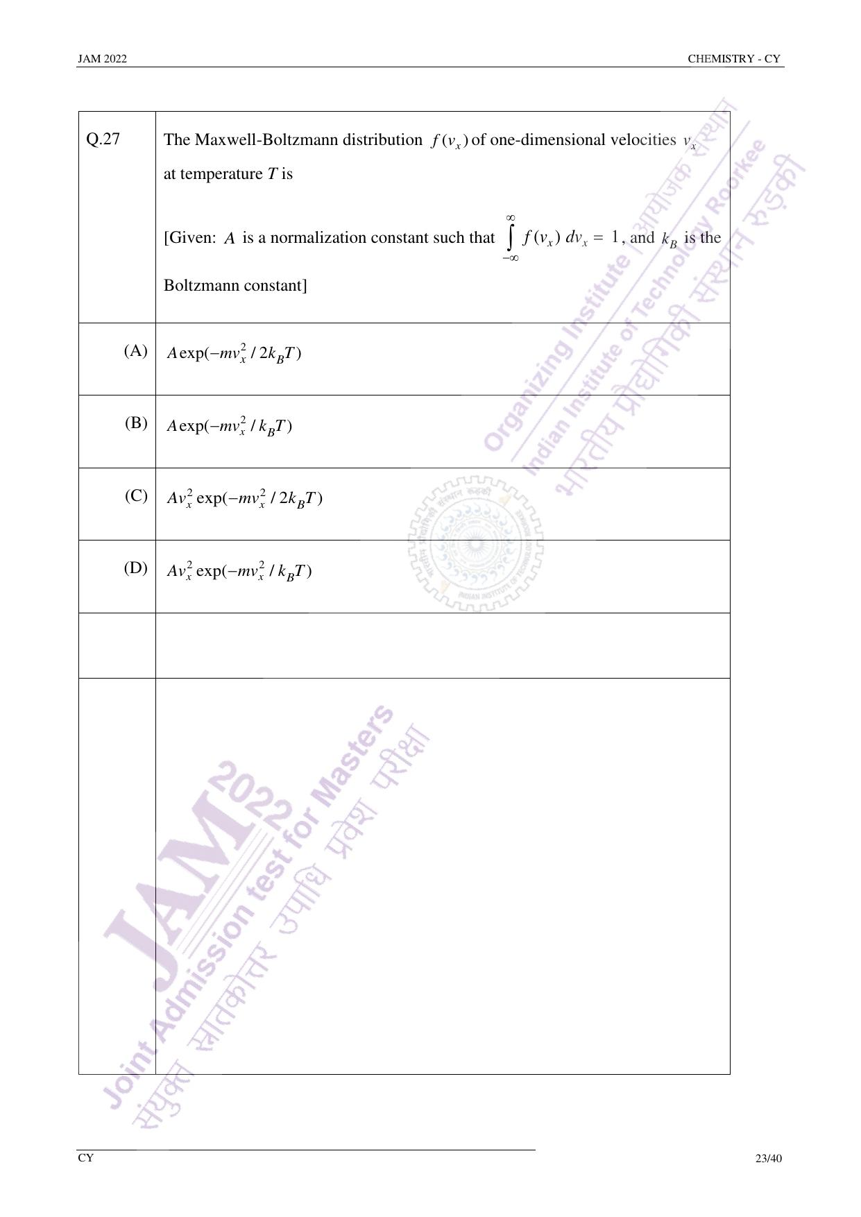 JAM 2022: CY Question Paper - Page 22