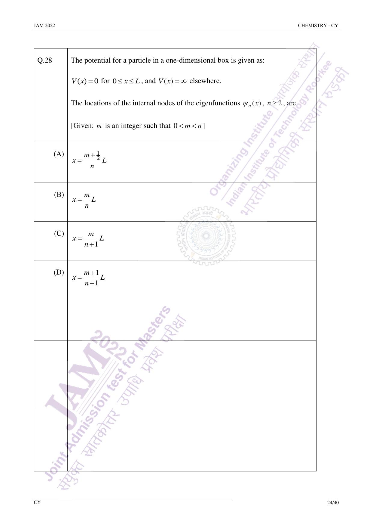 JAM 2022: CY Question Paper - Page 23