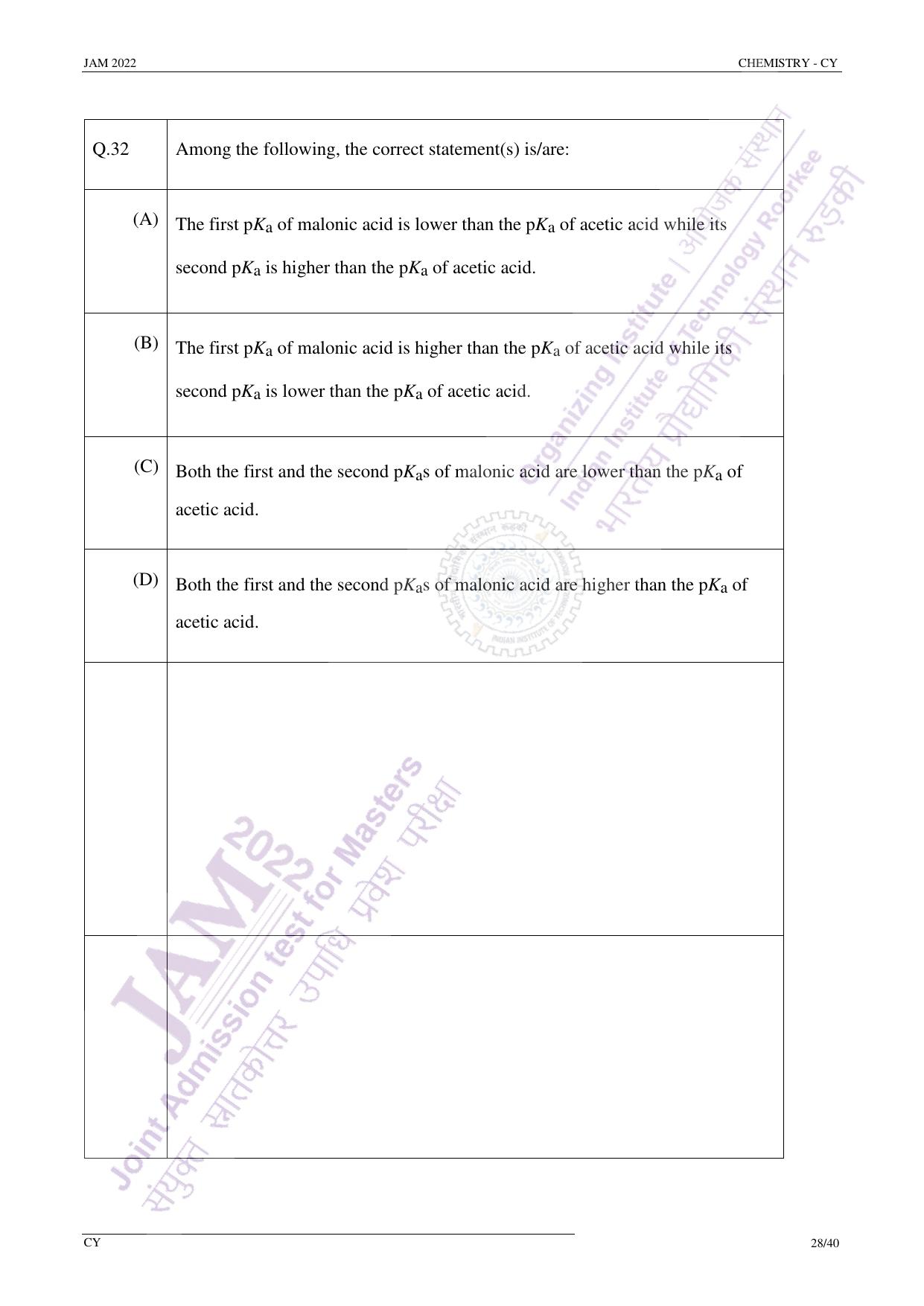 JAM 2022: CY Question Paper - Page 27