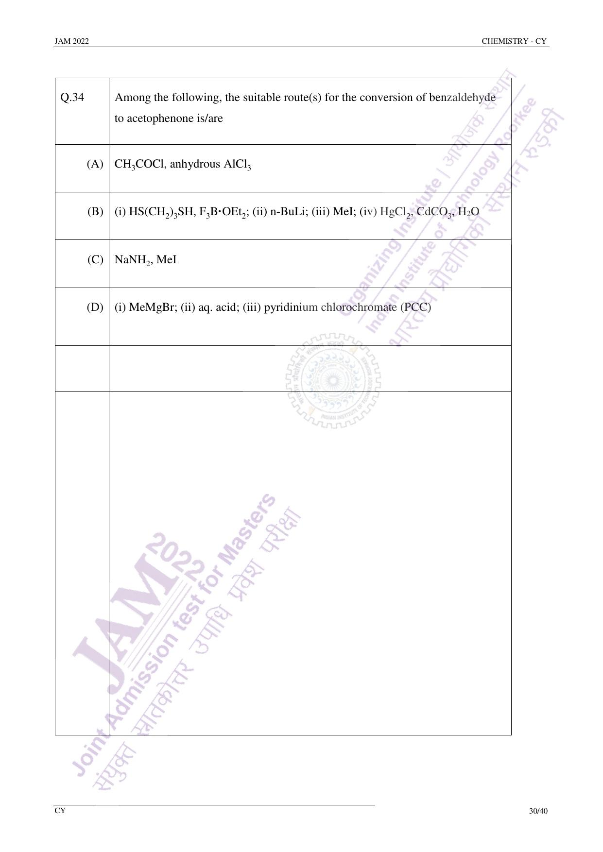 JAM 2022: CY Question Paper - Page 29