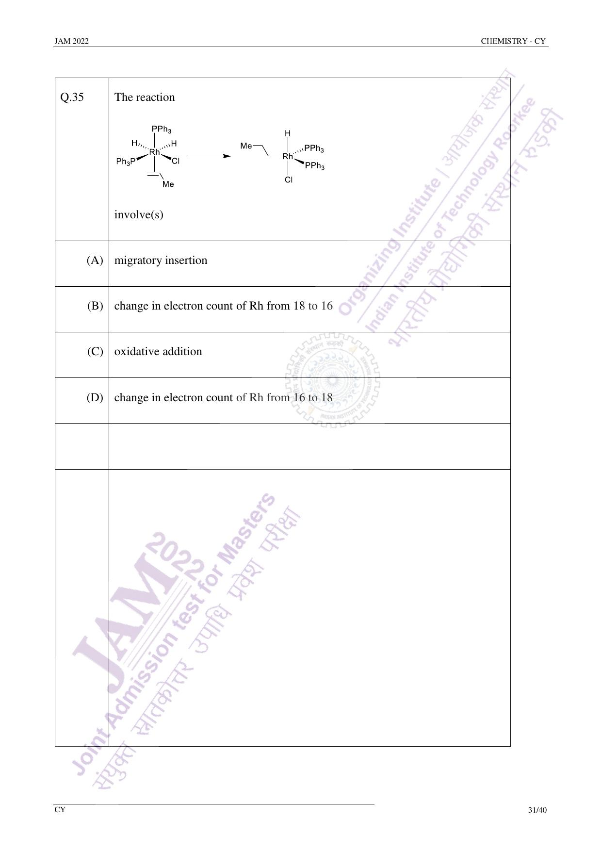 JAM 2022: CY Question Paper - Page 30