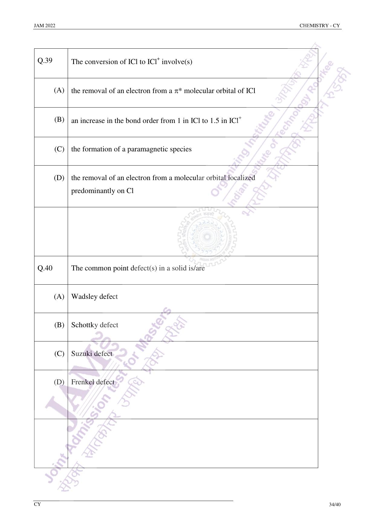 JAM 2022: CY Question Paper - Page 33