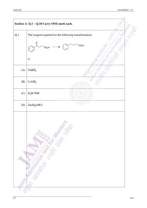 JAM 2022: CY Question Paper