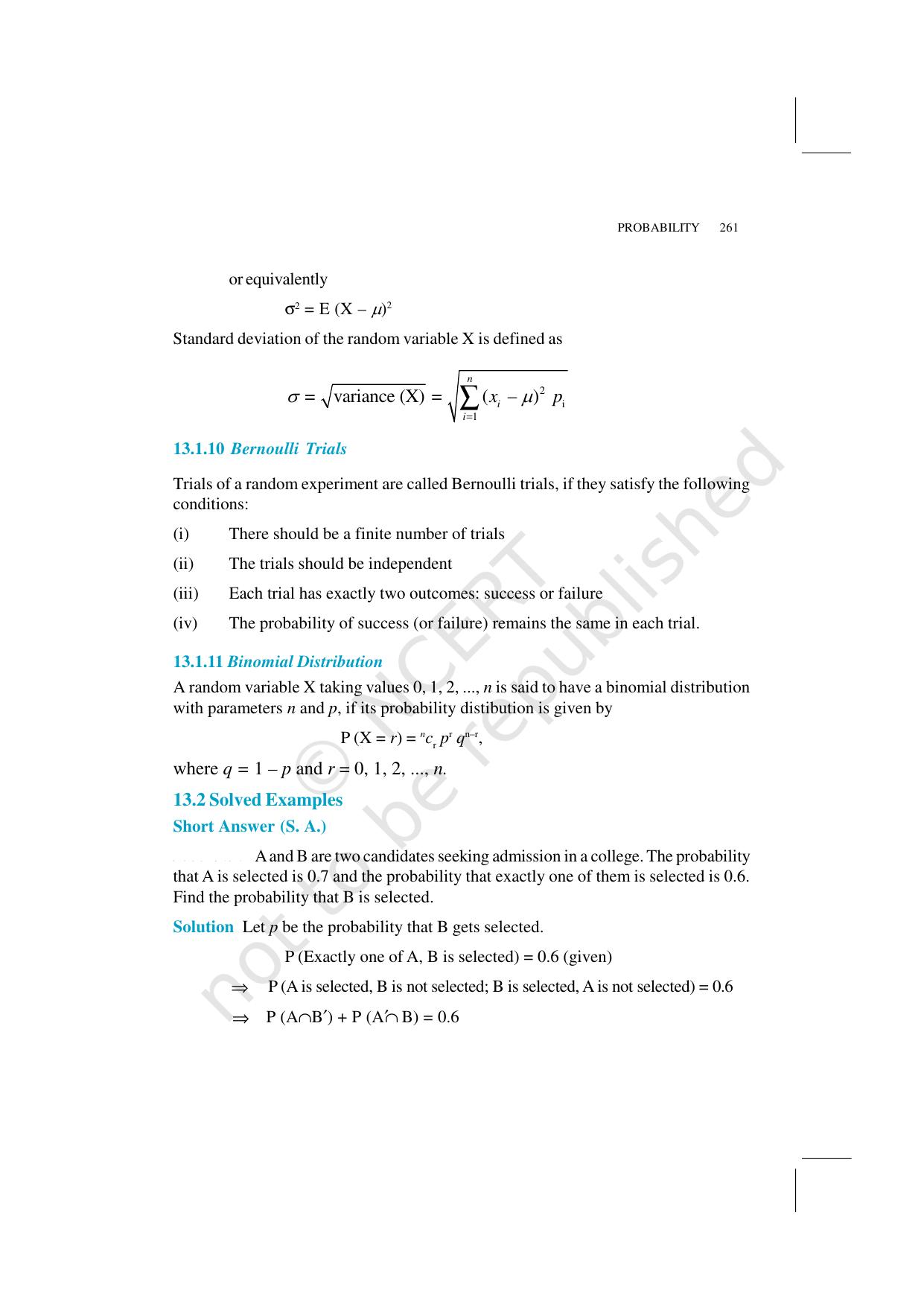 NCERT Exemplar Class 12: Mathematics Unit 13 (Probability) - Page 4