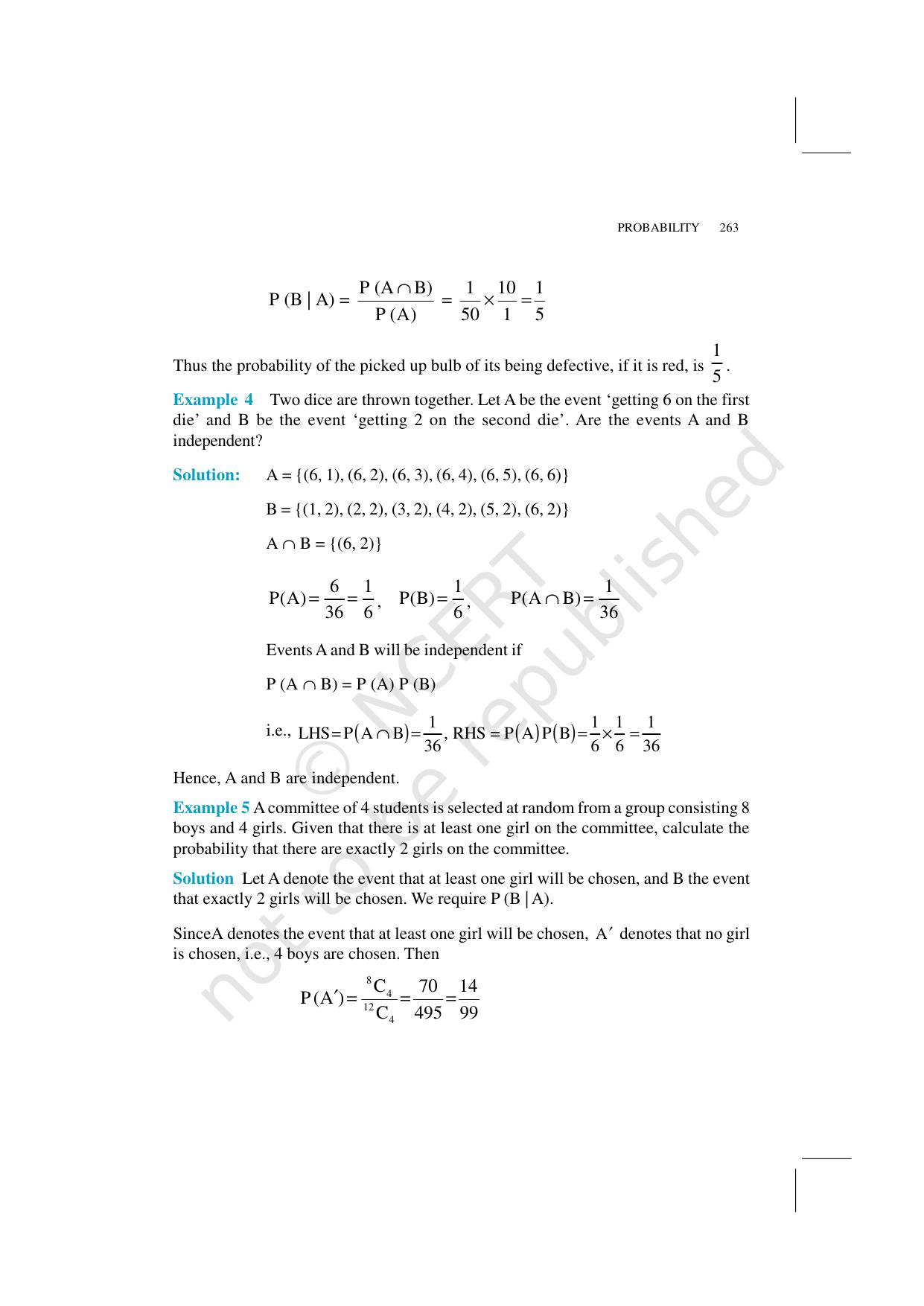 NCERT Exemplar Class 12: Mathematics Unit 13 (Probability) - Page 6