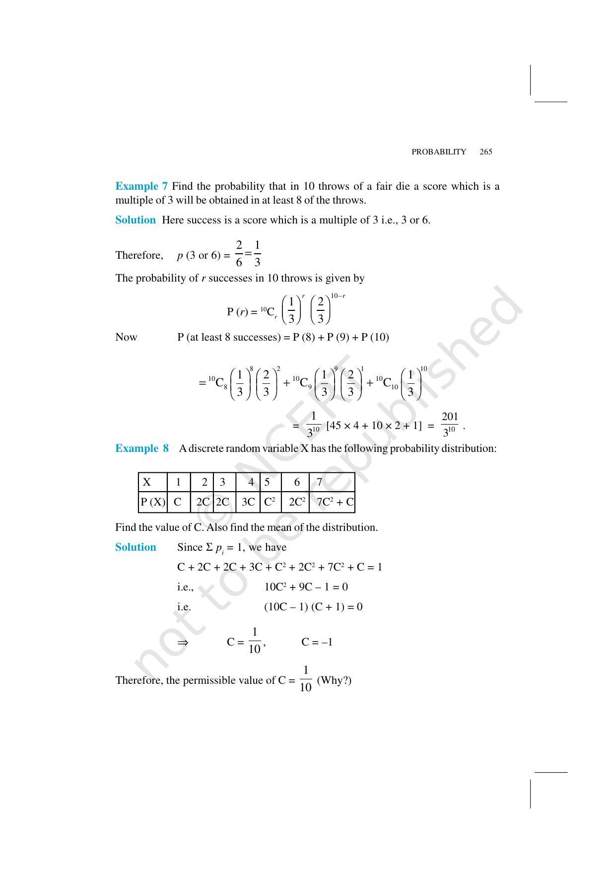 NCERT Exemplar Class 12: Mathematics Unit 13 (Probability) - Page 8