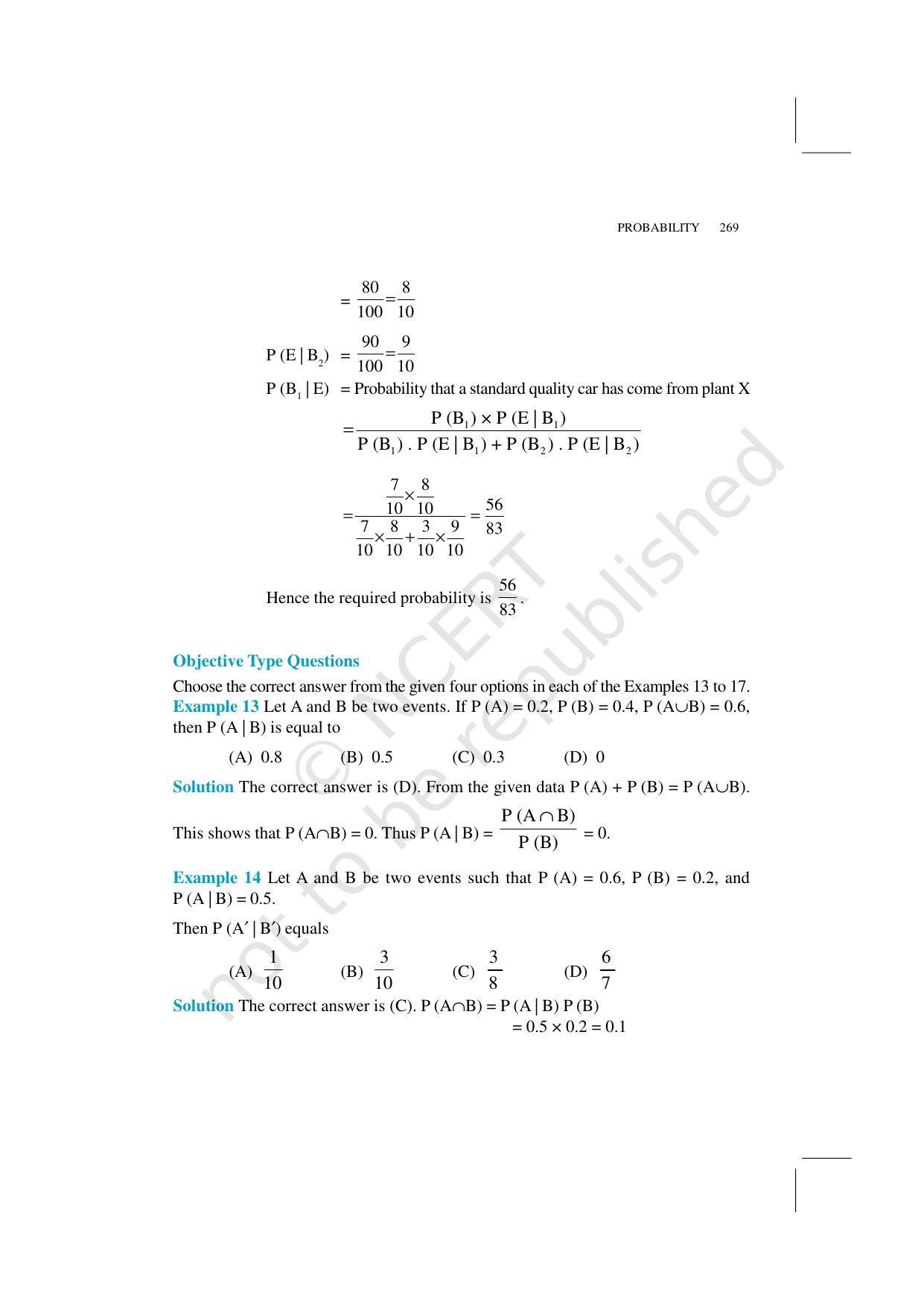 NCERT Exemplar Class 12: Mathematics Unit 13 (Probability) - Page 12