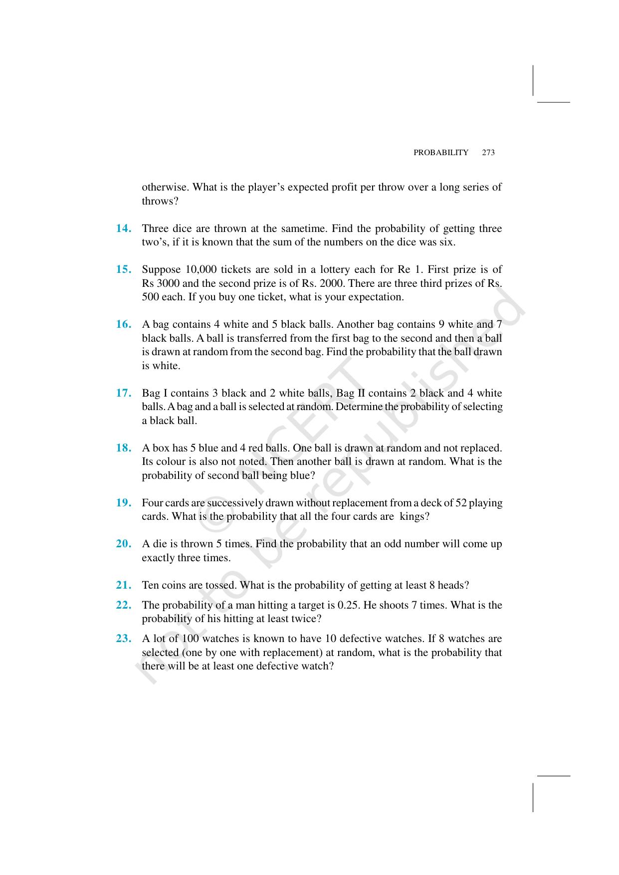NCERT Exemplar Class 12: Mathematics Unit 13 (Probability) - Page 16