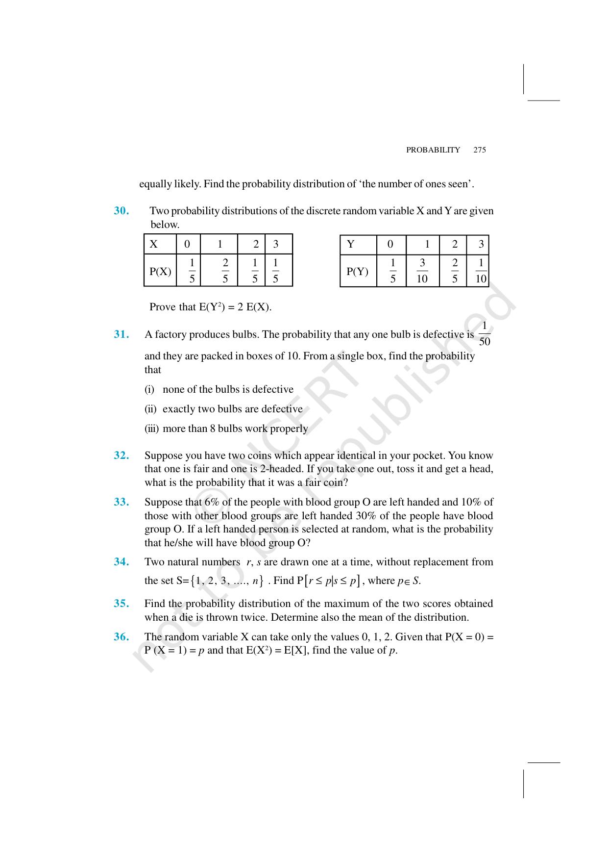 NCERT Exemplar Class 12: Mathematics Unit 13 (Probability) - Page 18