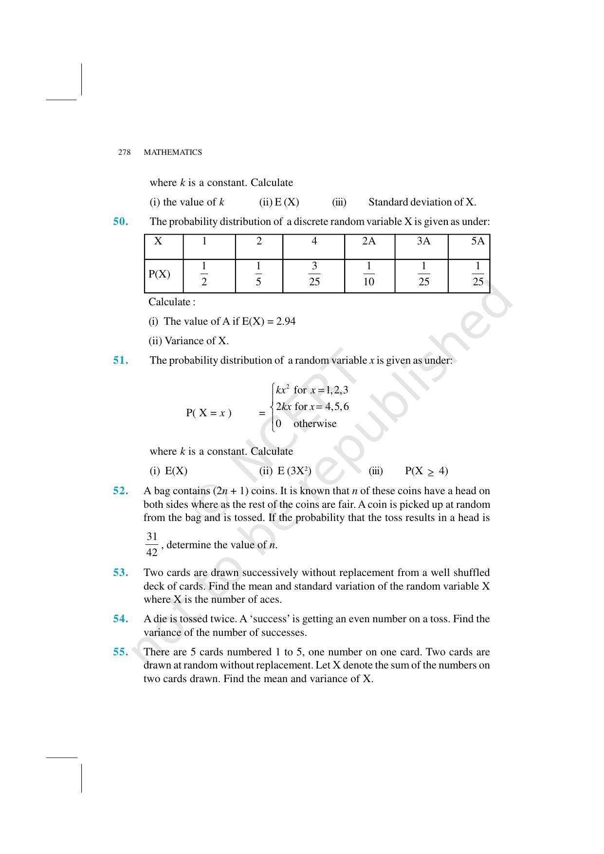 NCERT Exemplar Class 12: Mathematics Unit 13 (Probability) - Page 21
