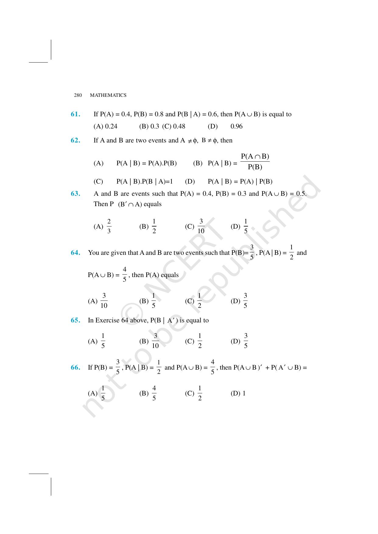 NCERT Exemplar Class 12: Mathematics Unit 13 (Probability) - Page 23