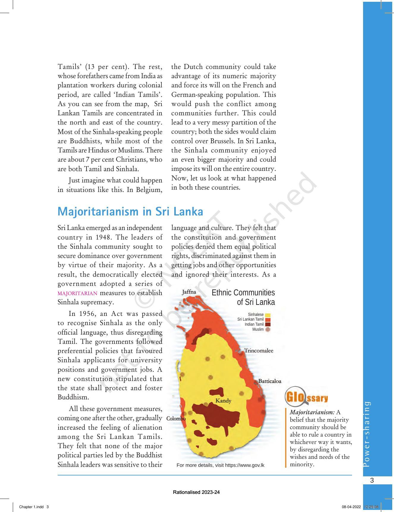 NCERT Book for Class 10 Political Science Chapter 1 Power Sharing - Page 3