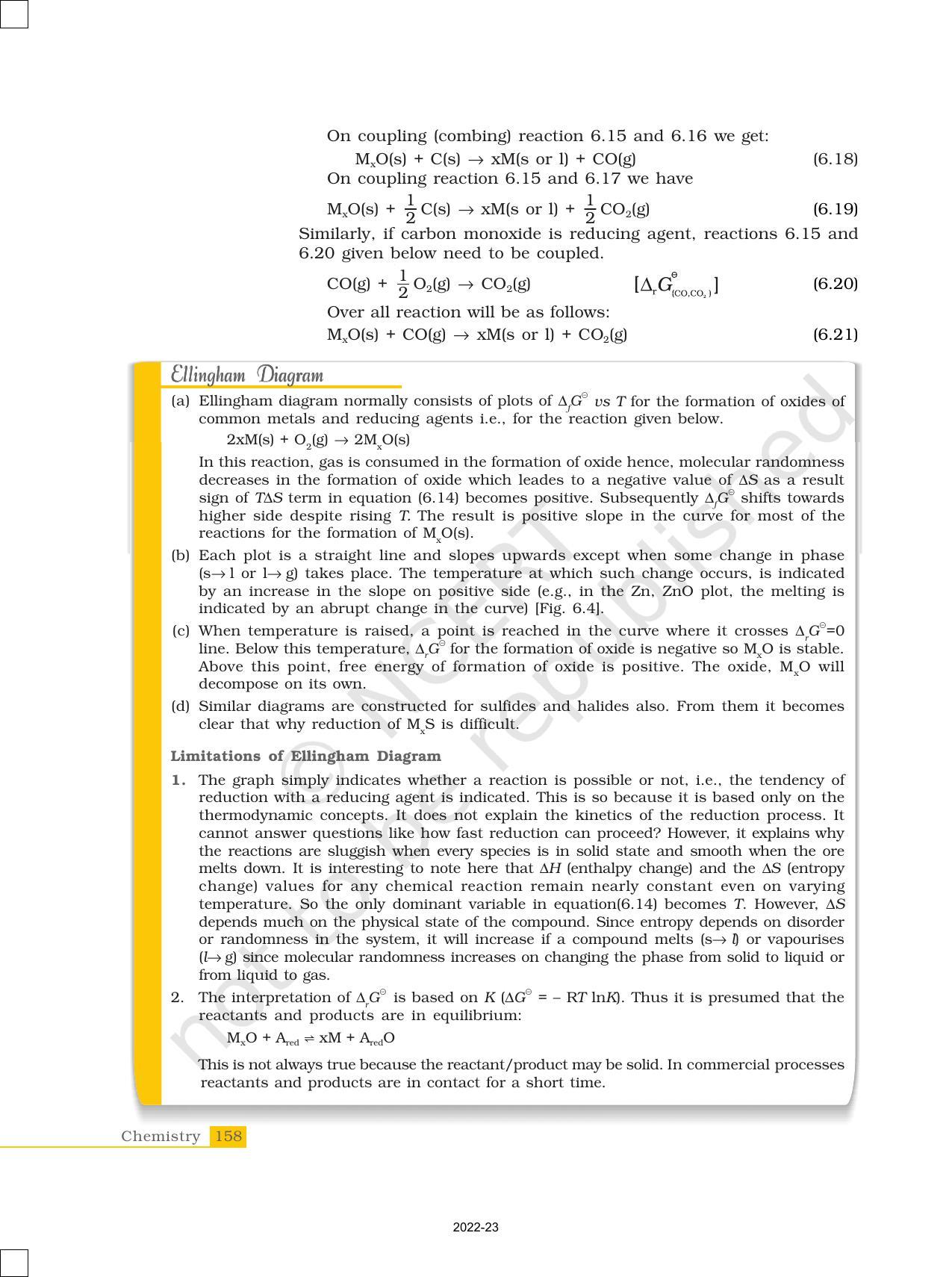 NCERT Book for Class 12 Chemistry Chapter 6 General Principles and Processes of Isolation of Elements - Page 10