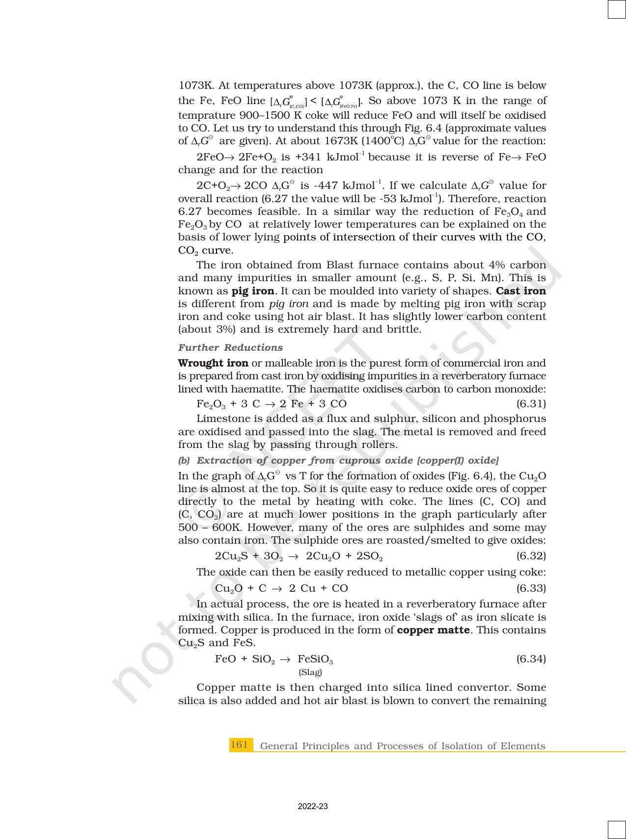 NCERT Book for Class 12 Chemistry Chapter 6 General Principles and Processes of Isolation of Elements - Page 13