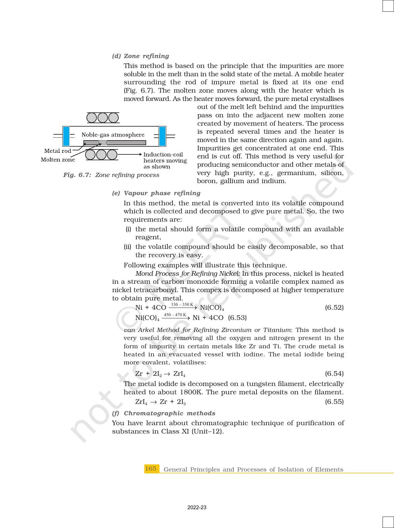 NCERT Book for Class 12 Chemistry Chapter 6 General Principles and Processes of Isolation of Elements - Page 17