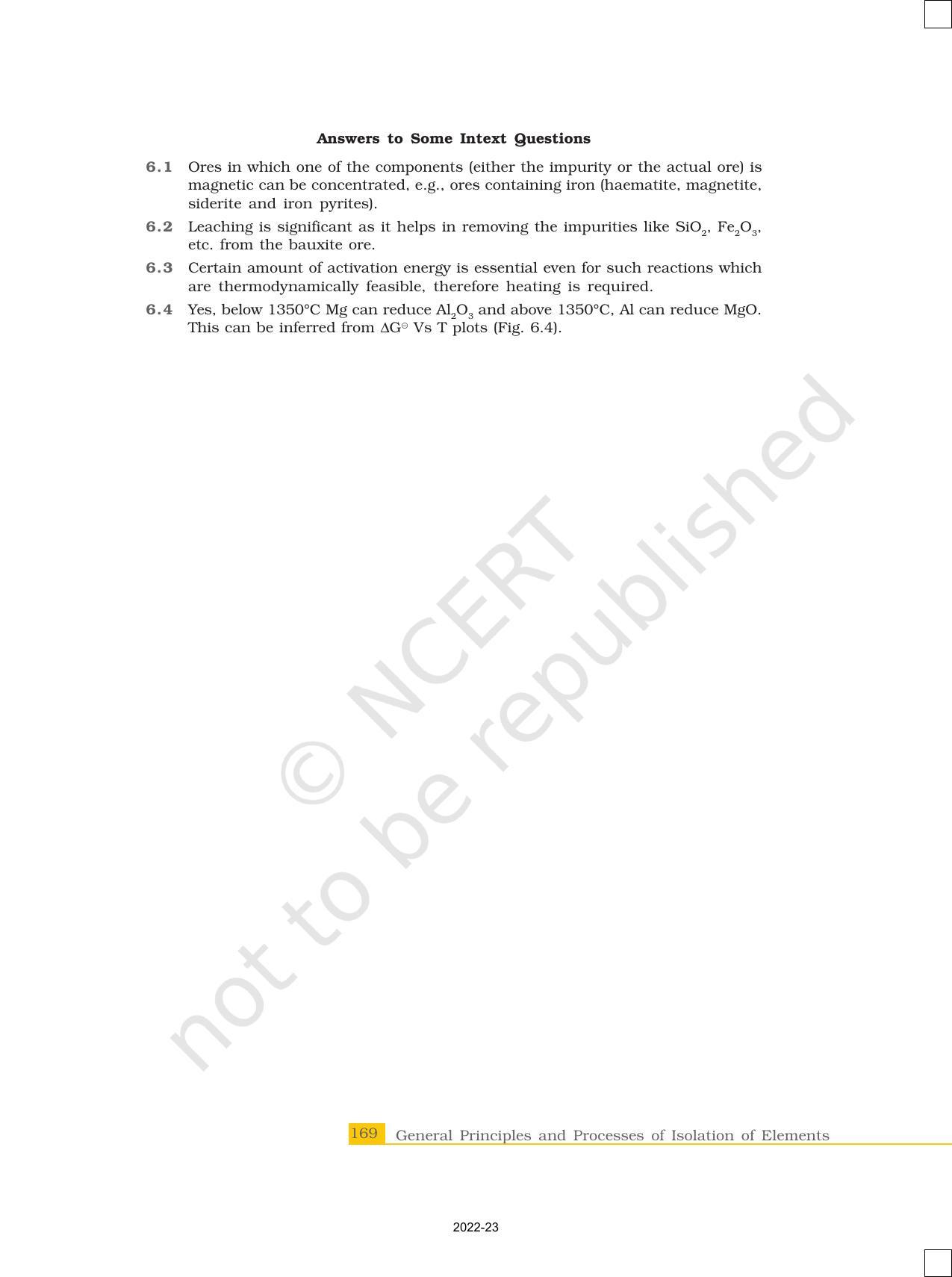 NCERT Book for Class 12 Chemistry Chapter 6 General Principles and Processes of Isolation of Elements - Page 21