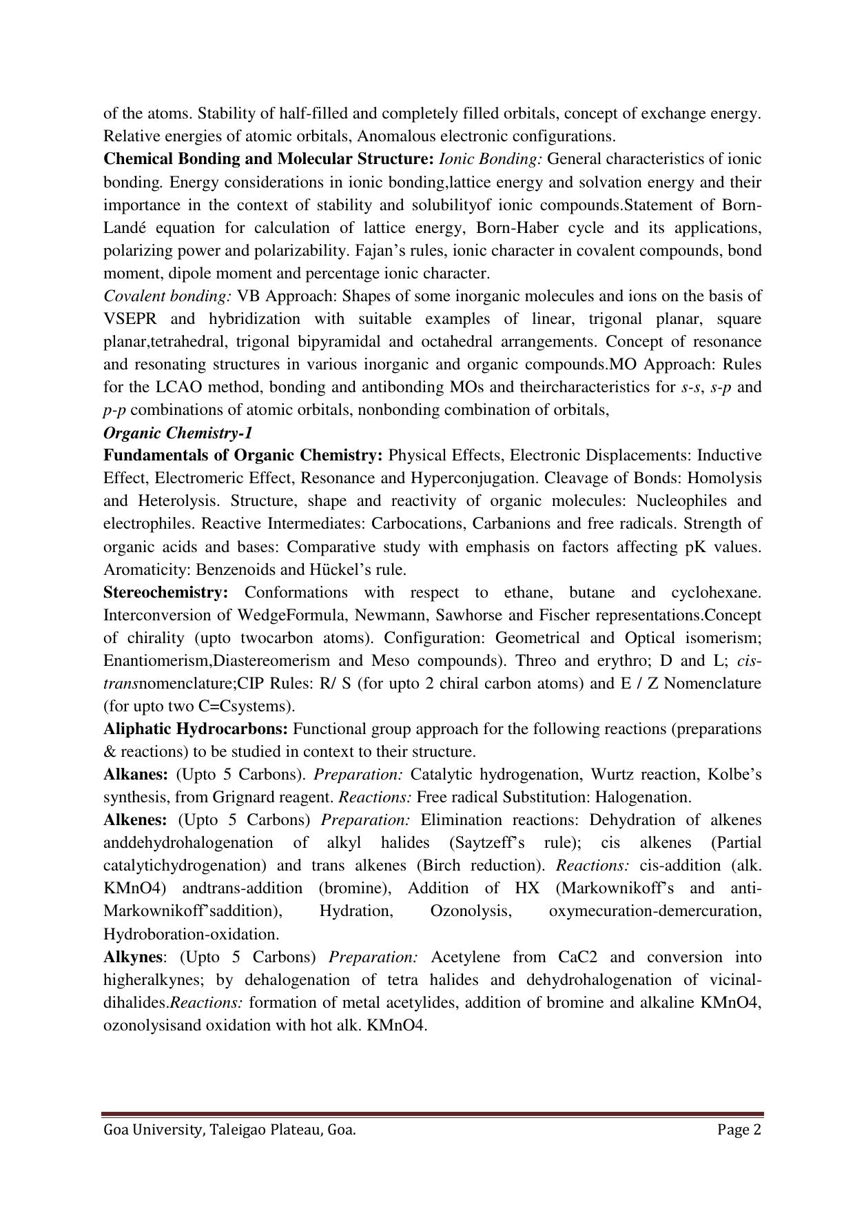 GU ART Biotechnology Syllabus - Page 2