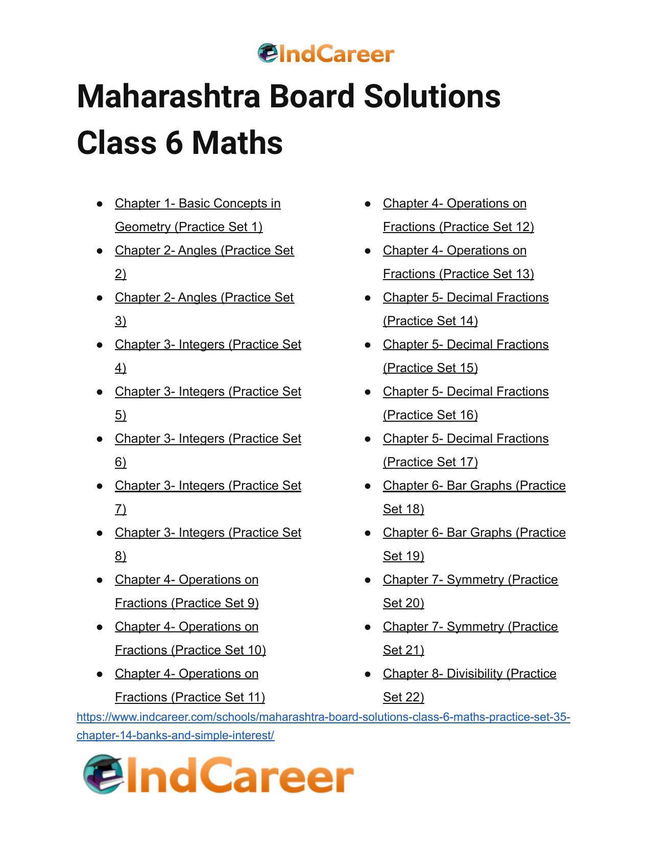 Maharashtra Board Solutions Class 6-Maths (Practice Set 35): Chapter 14- Banks and Simple Interest - Page 8