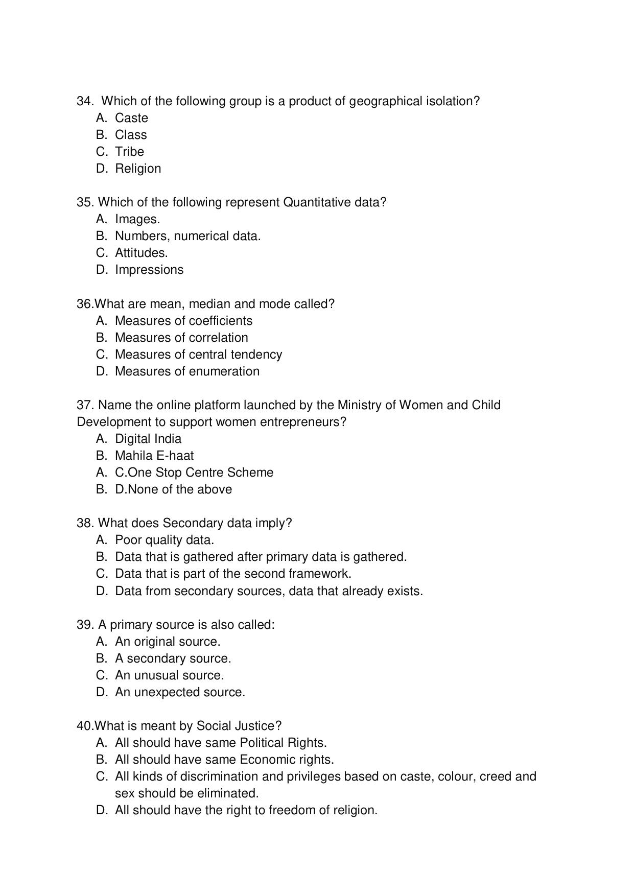 Odisha CPET GSWS SET II 2021 Question Paper - Page 6