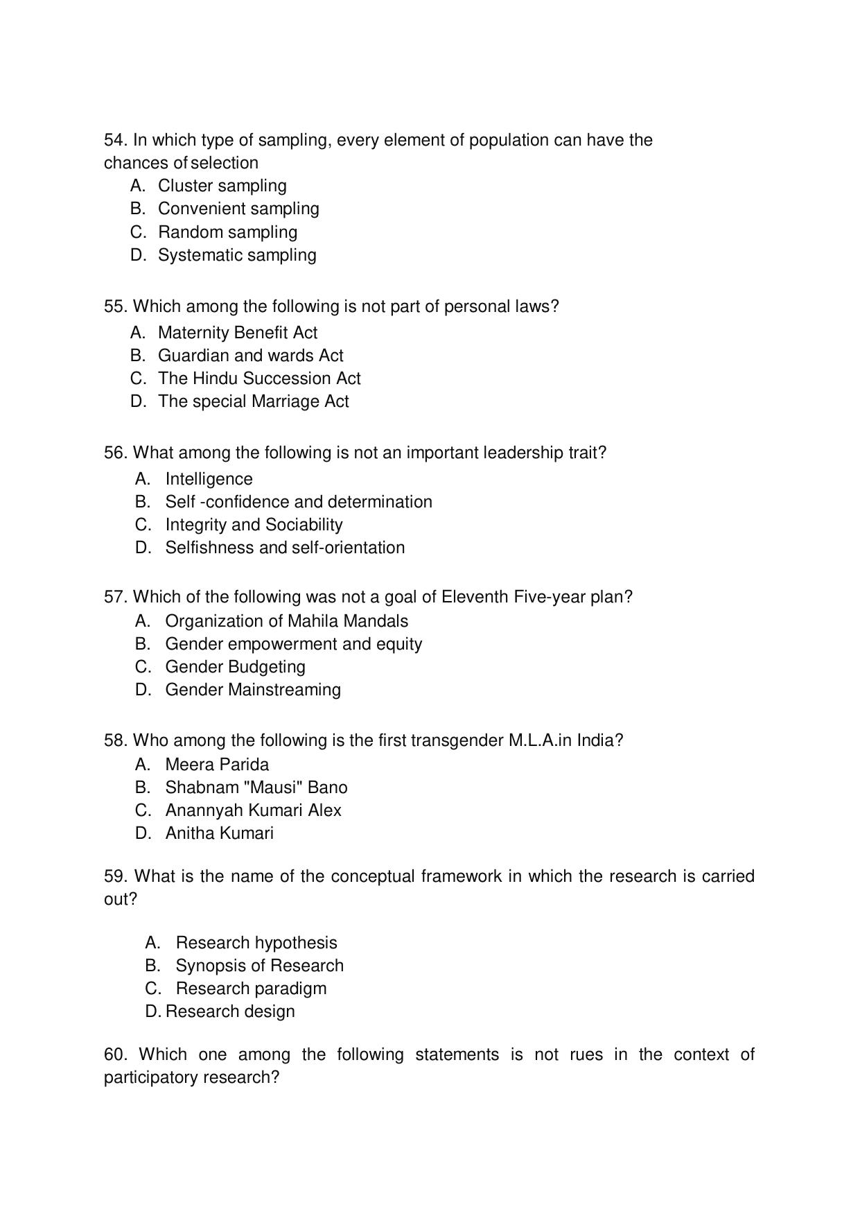 Odisha CPET GSWS SET II 2021 Question Paper - Page 9