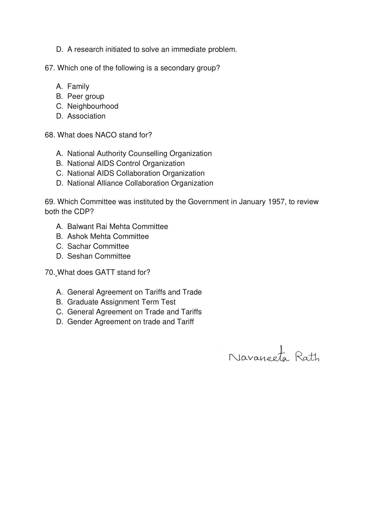 Odisha CPET GSWS SET II 2021 Question Paper - Page 11
