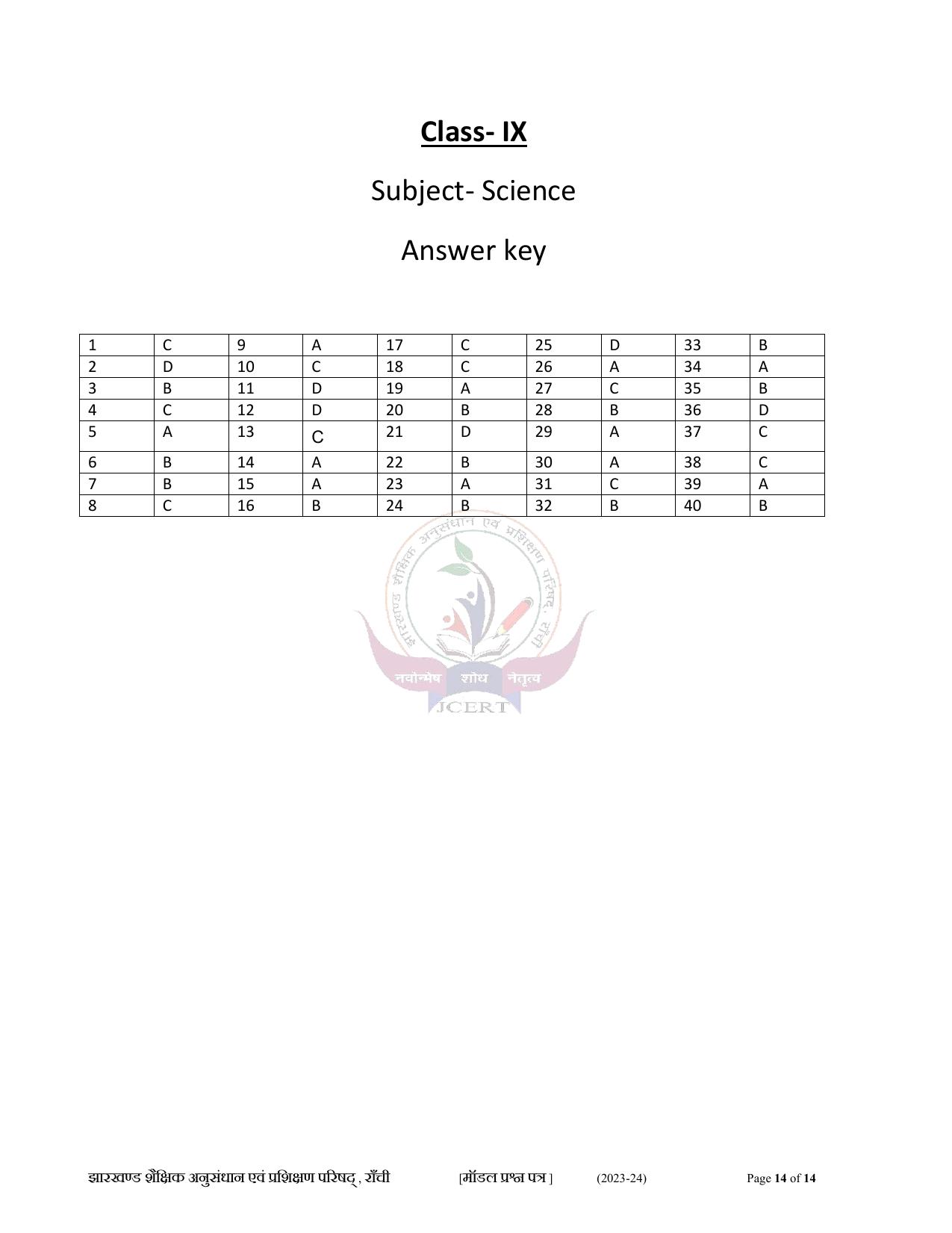 JAC Board Class 9th Model Papers - Page 43