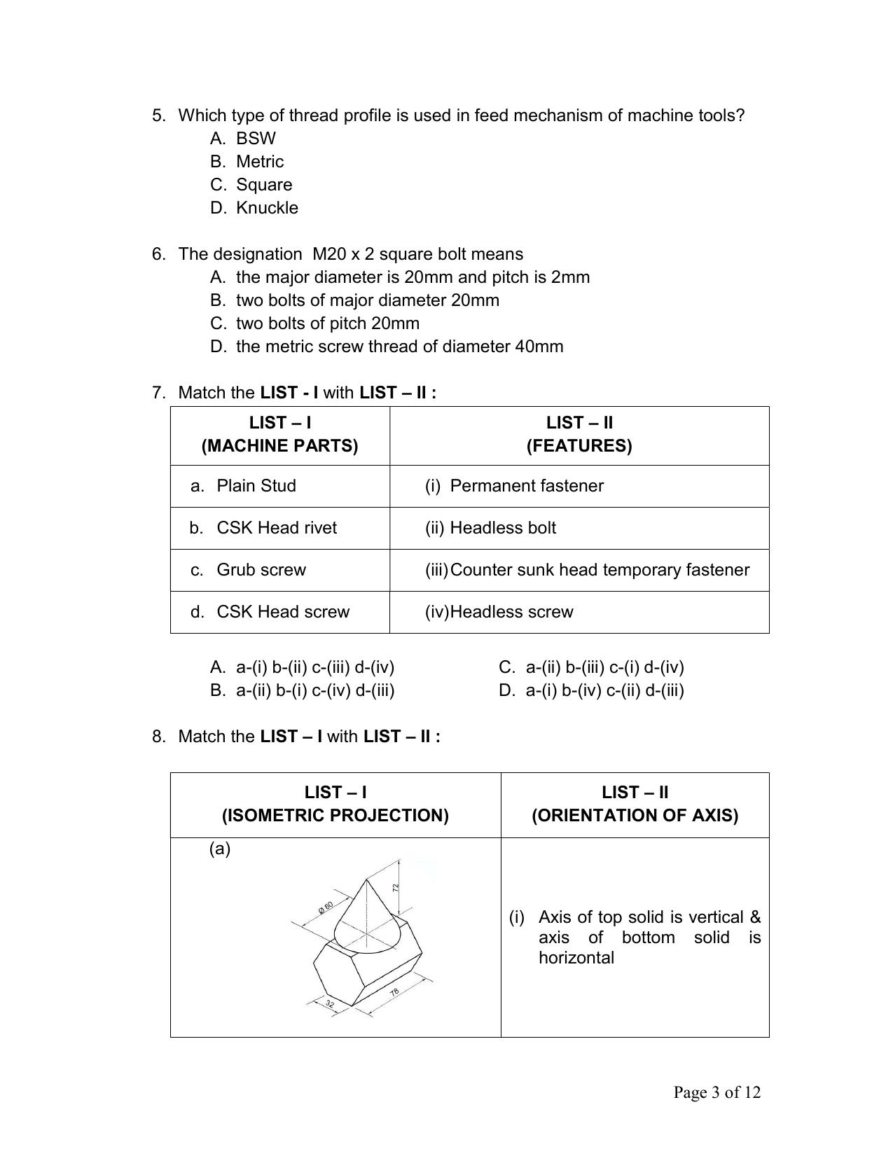 CBSE Class 12 Engg. Graphic Sample Question Paper 2024-25 - Page 3