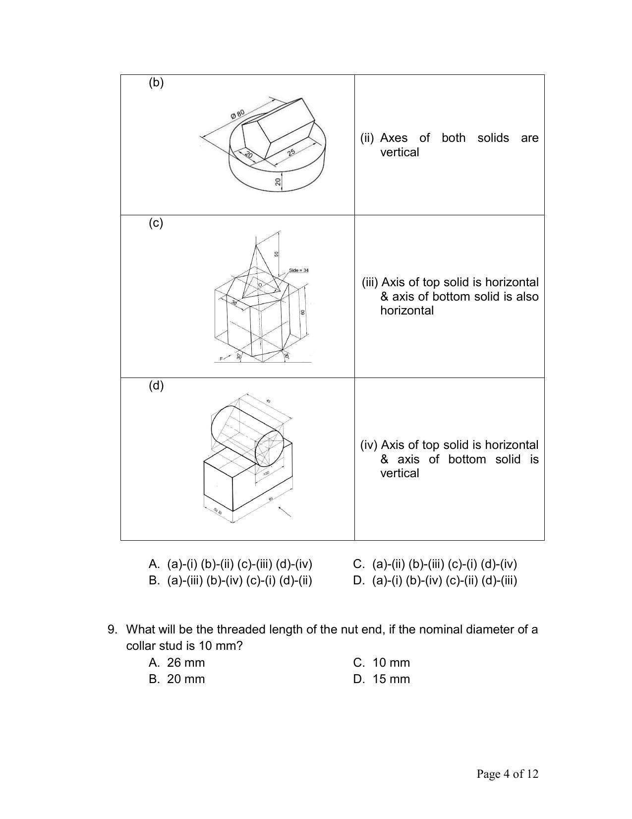 CBSE Class 12 Engg. Graphic Sample Question Paper 2024-25 - Page 4