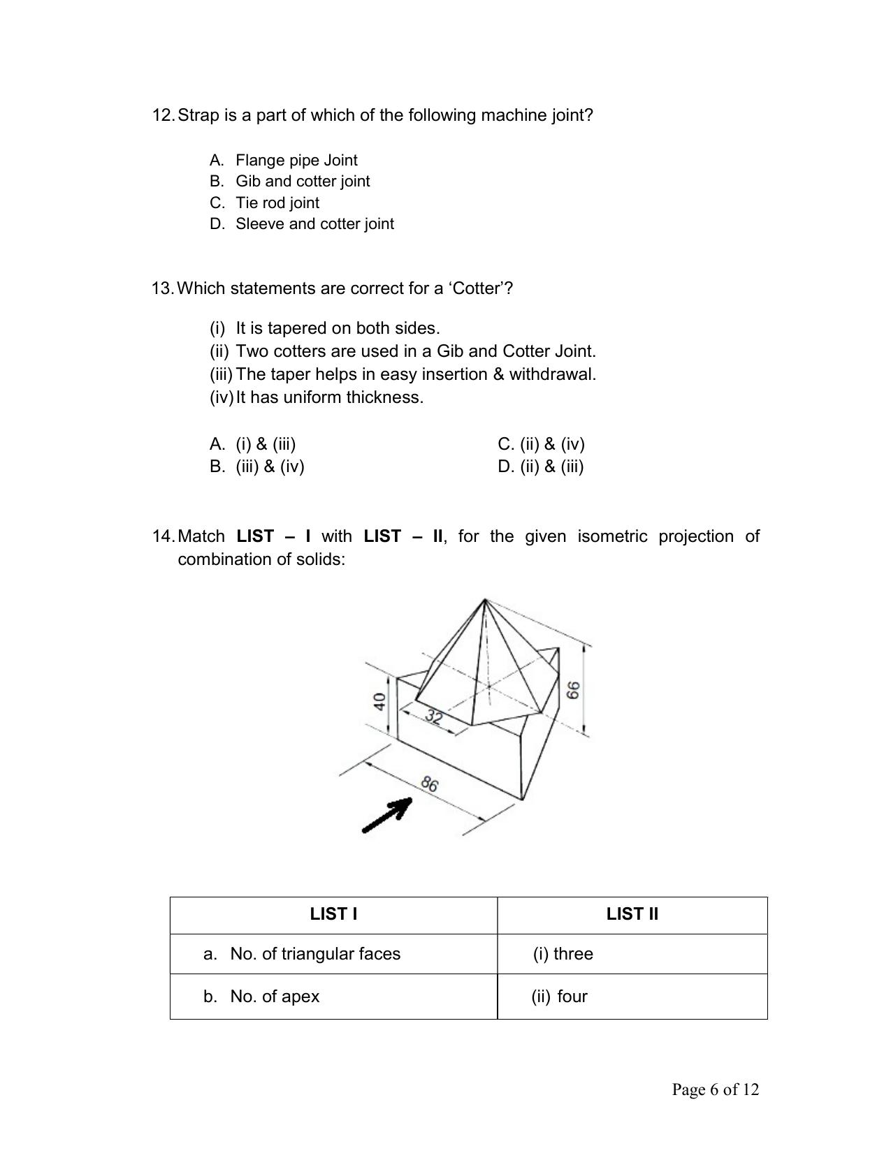 CBSE Class 12 Engg. Graphic Sample Question Paper 2024-25 - Page 6