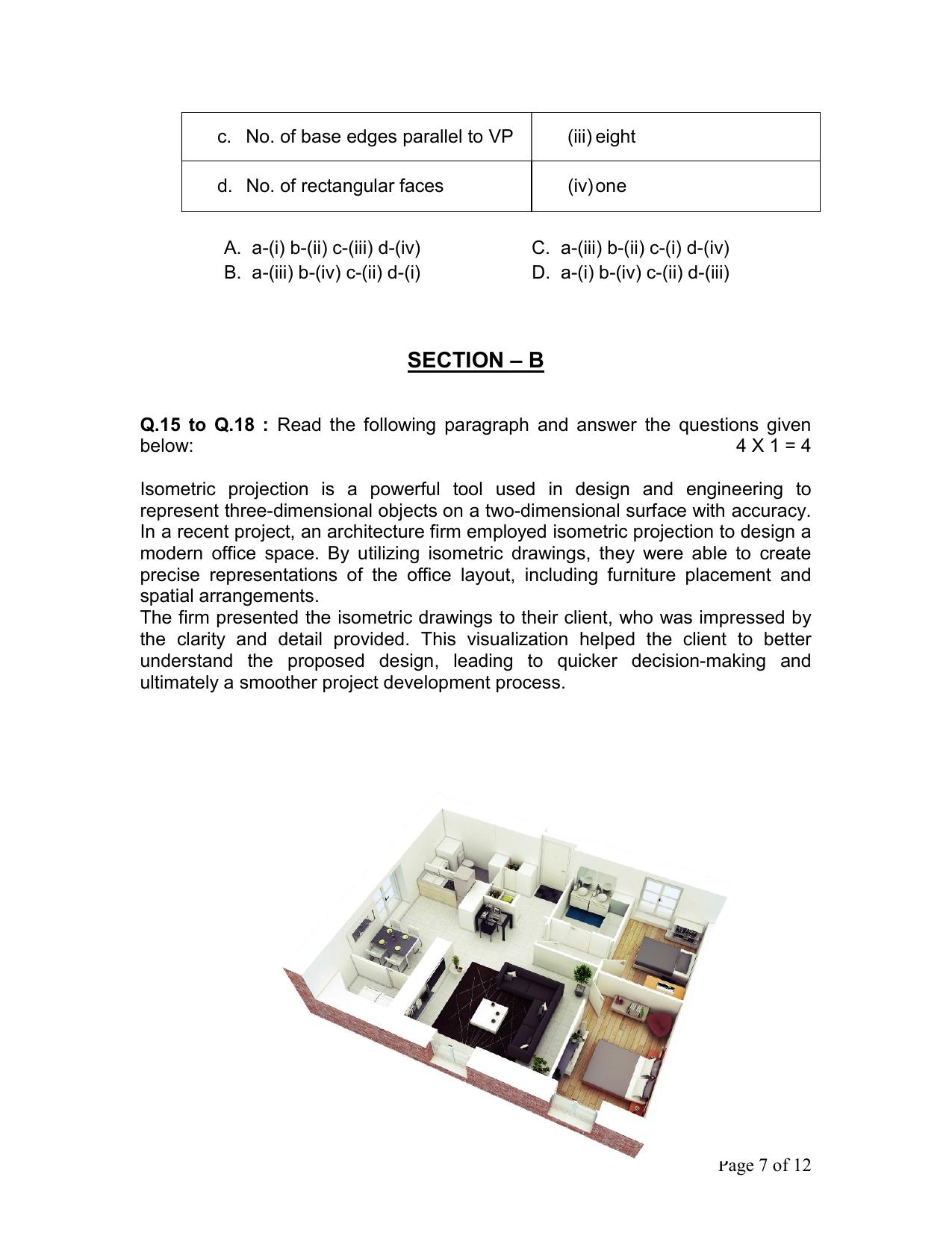 CBSE Class 12 Engg. Graphic Sample Question Paper 2024-25 - Page 7