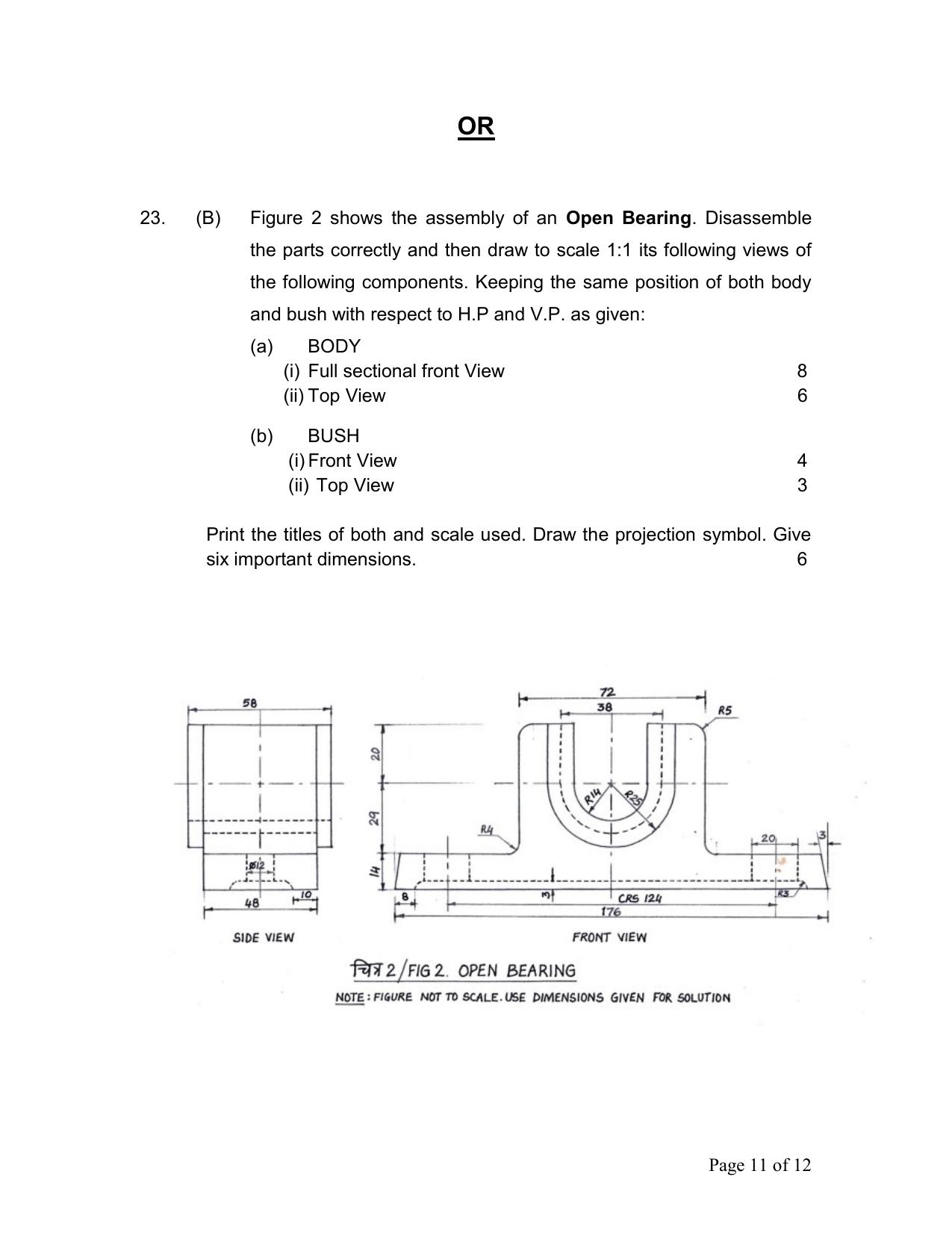 CBSE Class 12 Engg. Graphic Sample Question Paper 2024-25 - Page 11