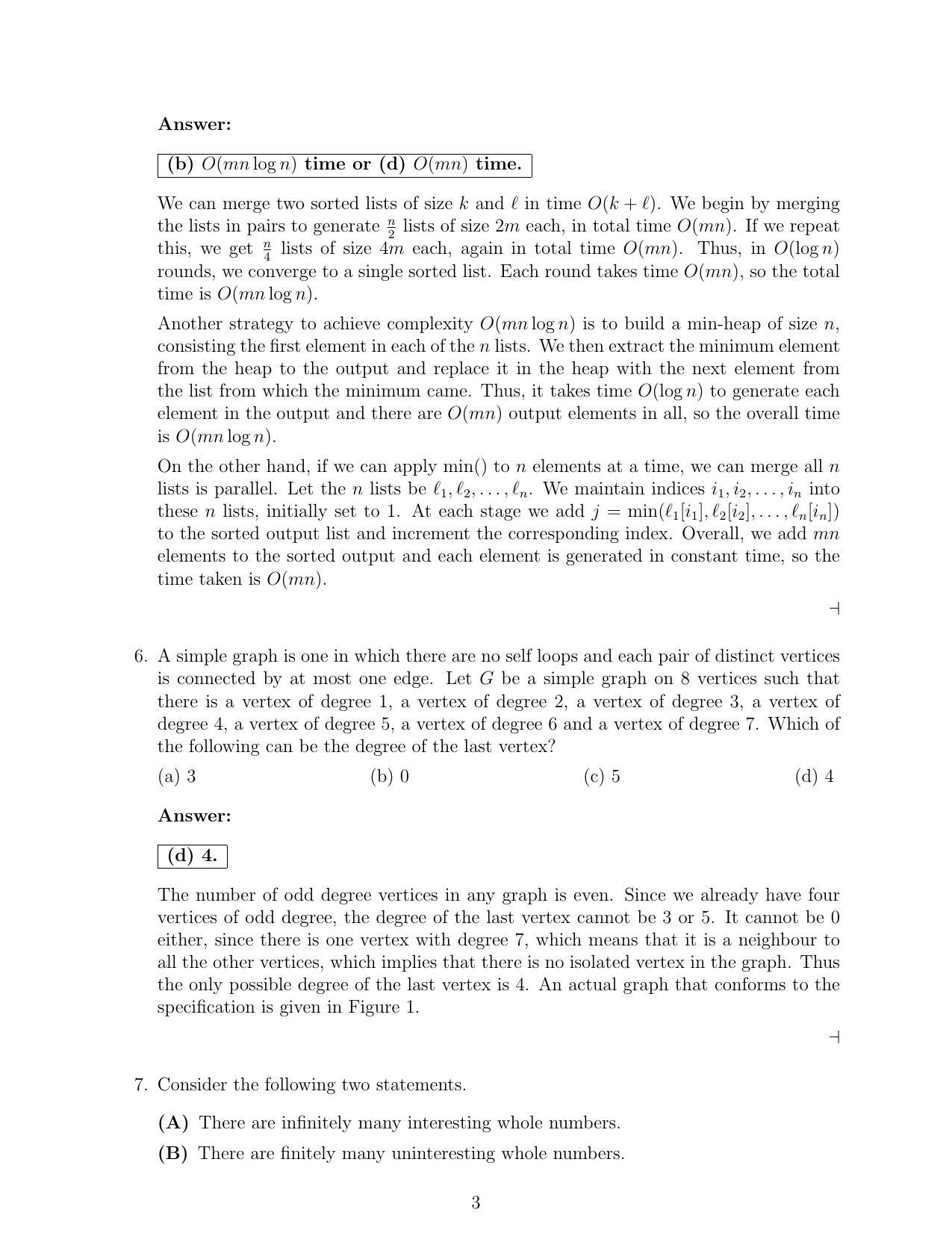 CMI Entrance Exam 2022 Solutions MSc/PhD Computer Science - Page 3