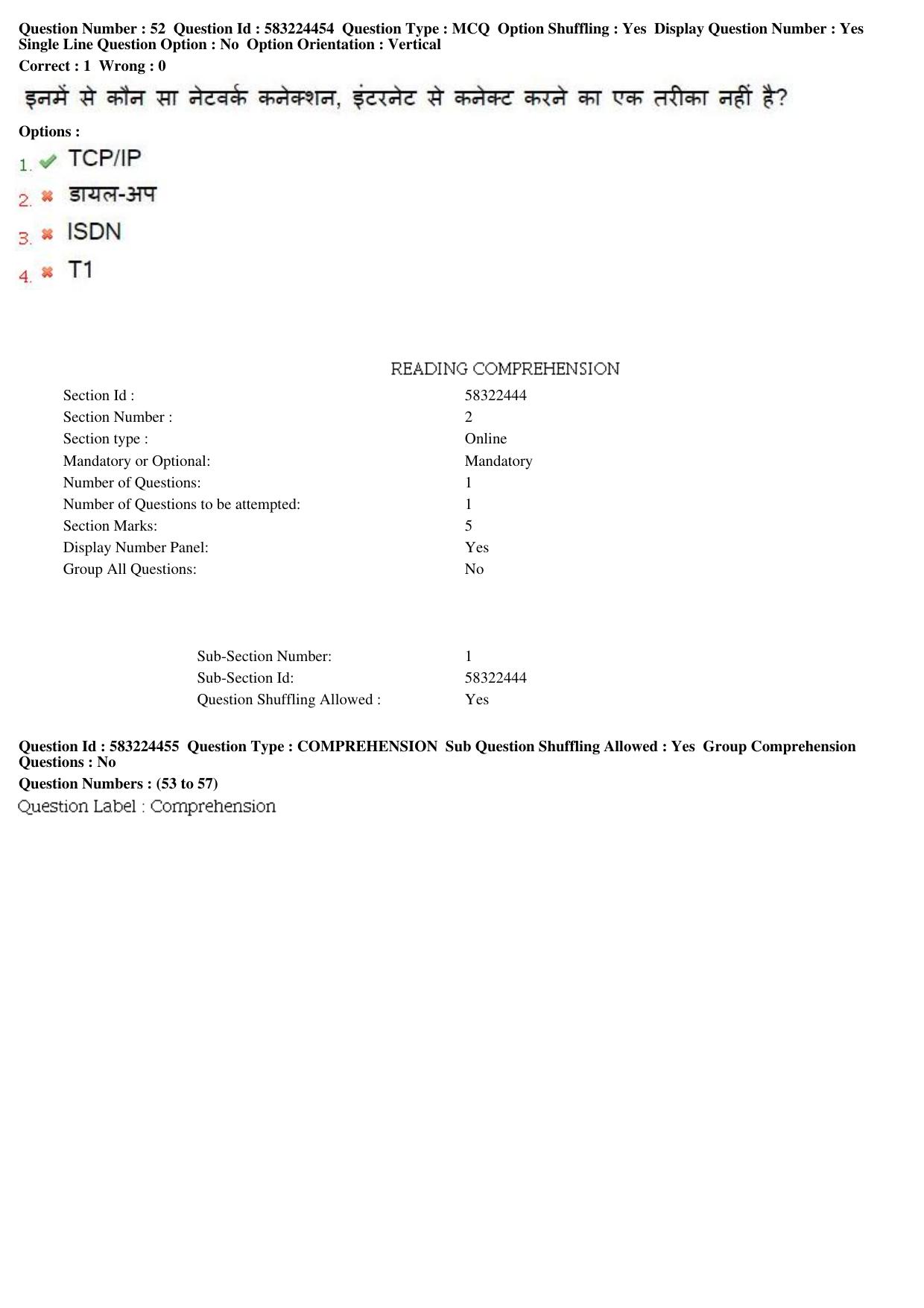 MP CPCT 31st May 2016 CPCT Question Paper Shift 2 - Page 28