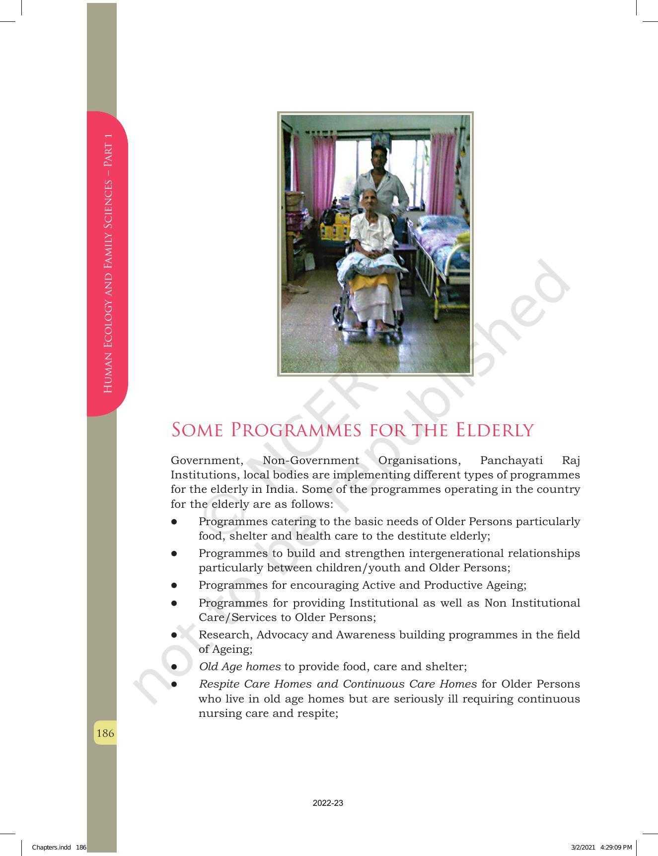 NCERT Book for Class 12 Home Science (Part -I) Chapter 10 Management of Support Services, Institutions and Programmes for Children, Youth and Elderly - Page 12