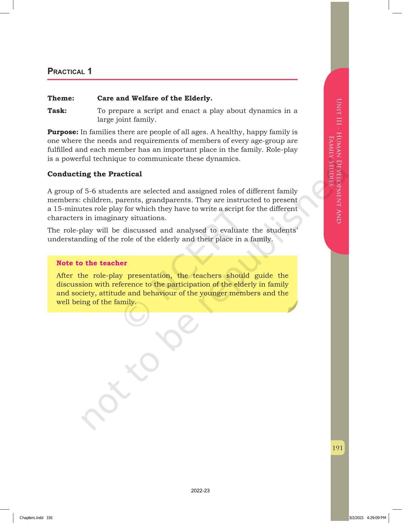 NCERT Book for Class 12 Home Science (Part -I) Chapter 10 Management of Support Services, Institutions and Programmes for Children, Youth and Elderly - Page 17
