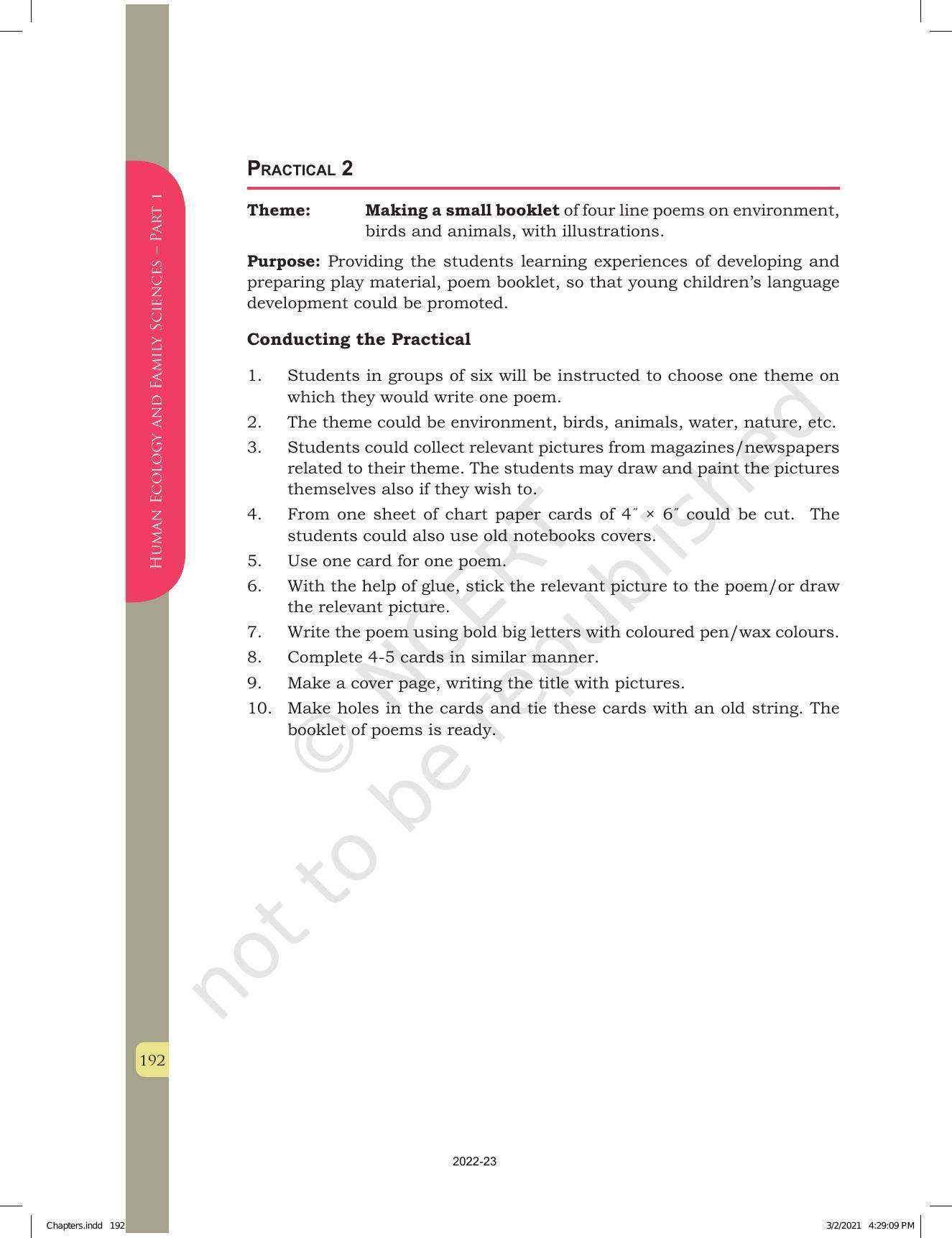 NCERT Book for Class 12 Home Science (Part -I) Chapter 10 Management of Support Services, Institutions and Programmes for Children, Youth and Elderly - Page 18