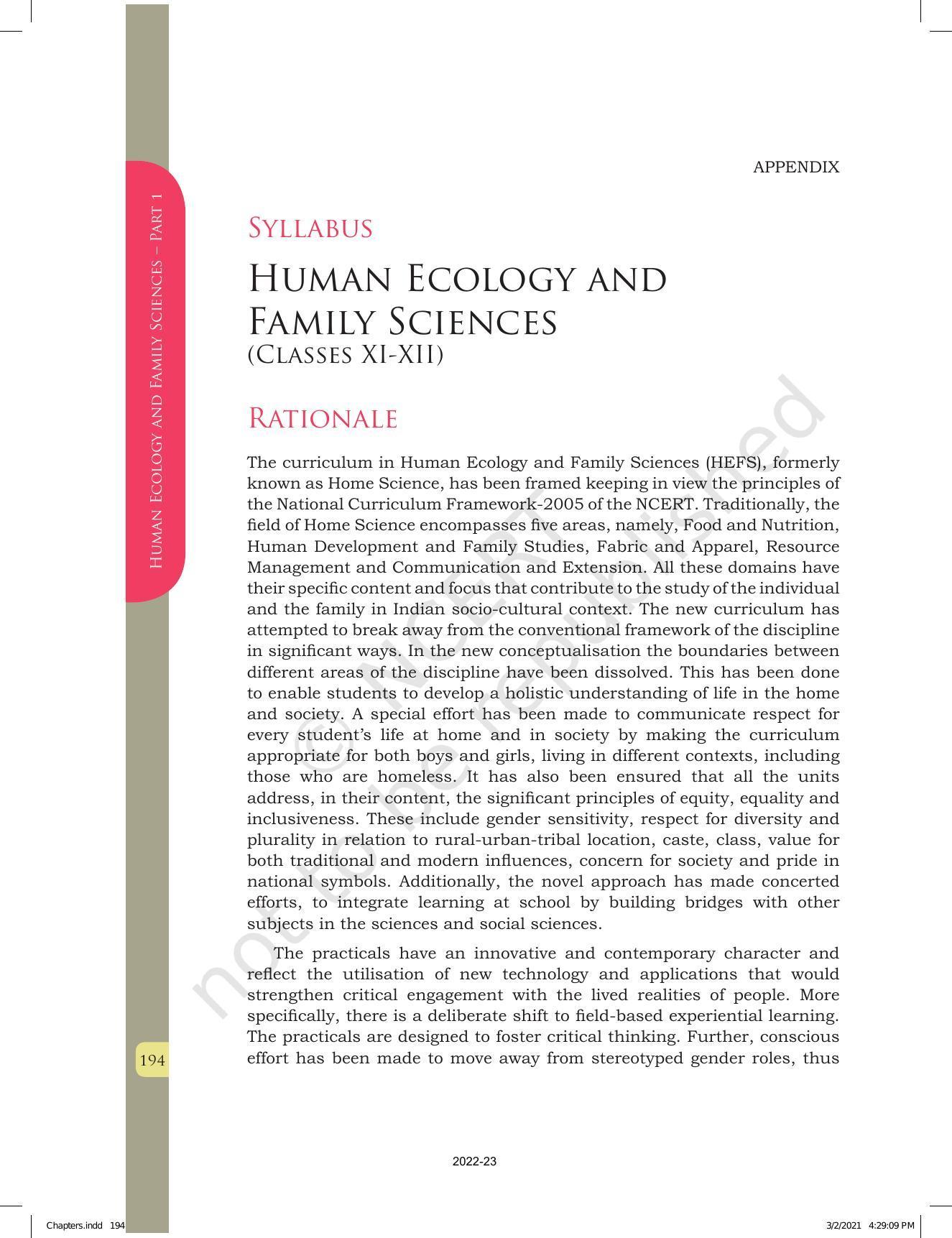 NCERT Book for Class 12 Home Science (Part -I) Chapter 10 Management of Support Services, Institutions and Programmes for Children, Youth and Elderly - Page 20