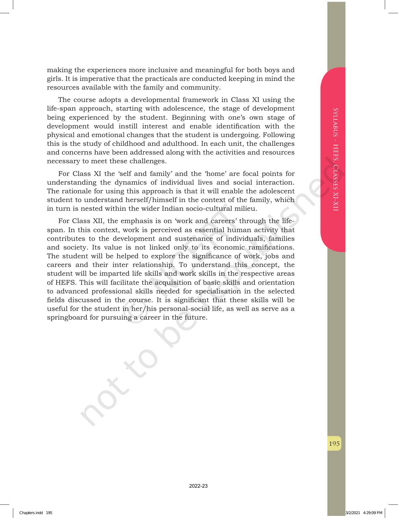 NCERT Book for Class 12 Home Science (Part -I) Chapter 10 Management of Support Services, Institutions and Programmes for Children, Youth and Elderly - Page 21