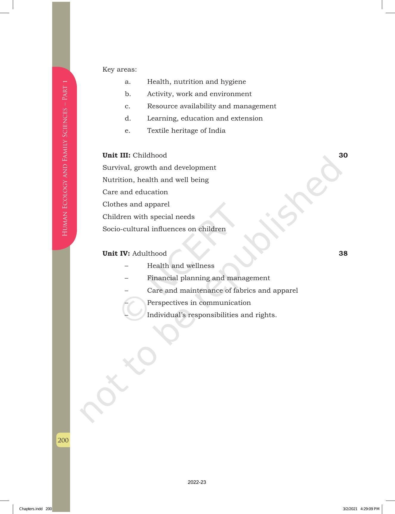 NCERT Book for Class 12 Home Science (Part -I) Chapter 10 Management of Support Services, Institutions and Programmes for Children, Youth and Elderly - Page 26