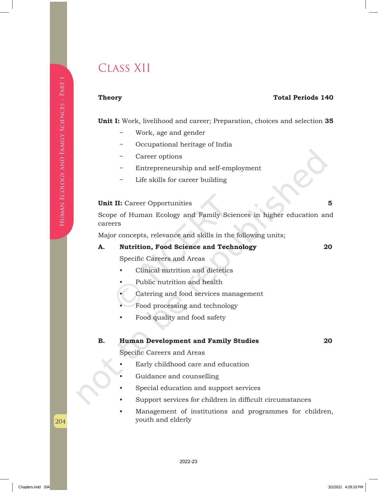 NCERT Book for Class 12 Home Science (Part -I) Chapter 10 Management of Support Services, Institutions and Programmes for Children, Youth and Elderly - Page 30