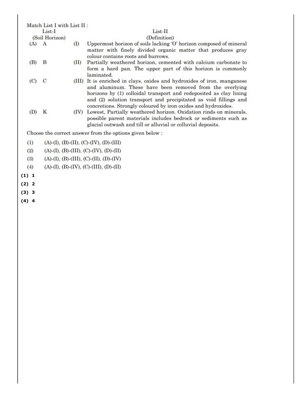 CUET (PG) 2022: PGQP-19 Geology , Earth Sciences (09-09-2022) Question Paper - Page 51